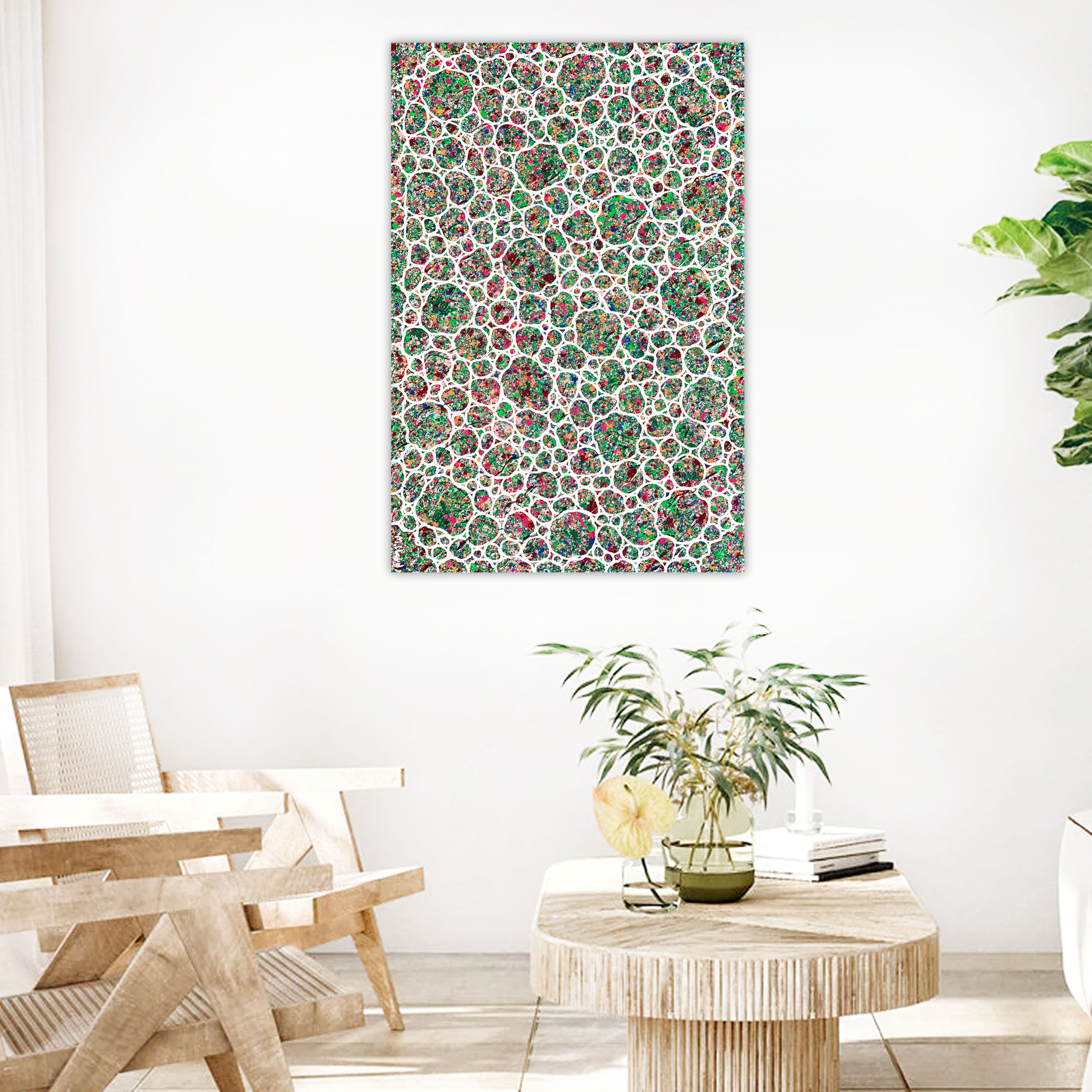 Lounge 2 Forest Garden Pebbles Abstract Miranda Lloyd