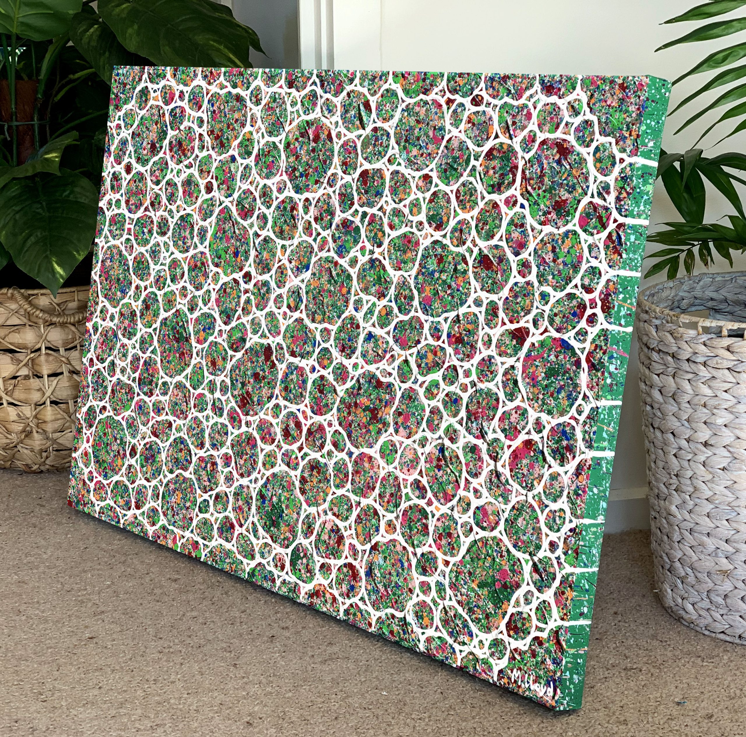 Side 2 Forest Garden Pebbles Abstract Miranda Lloyd