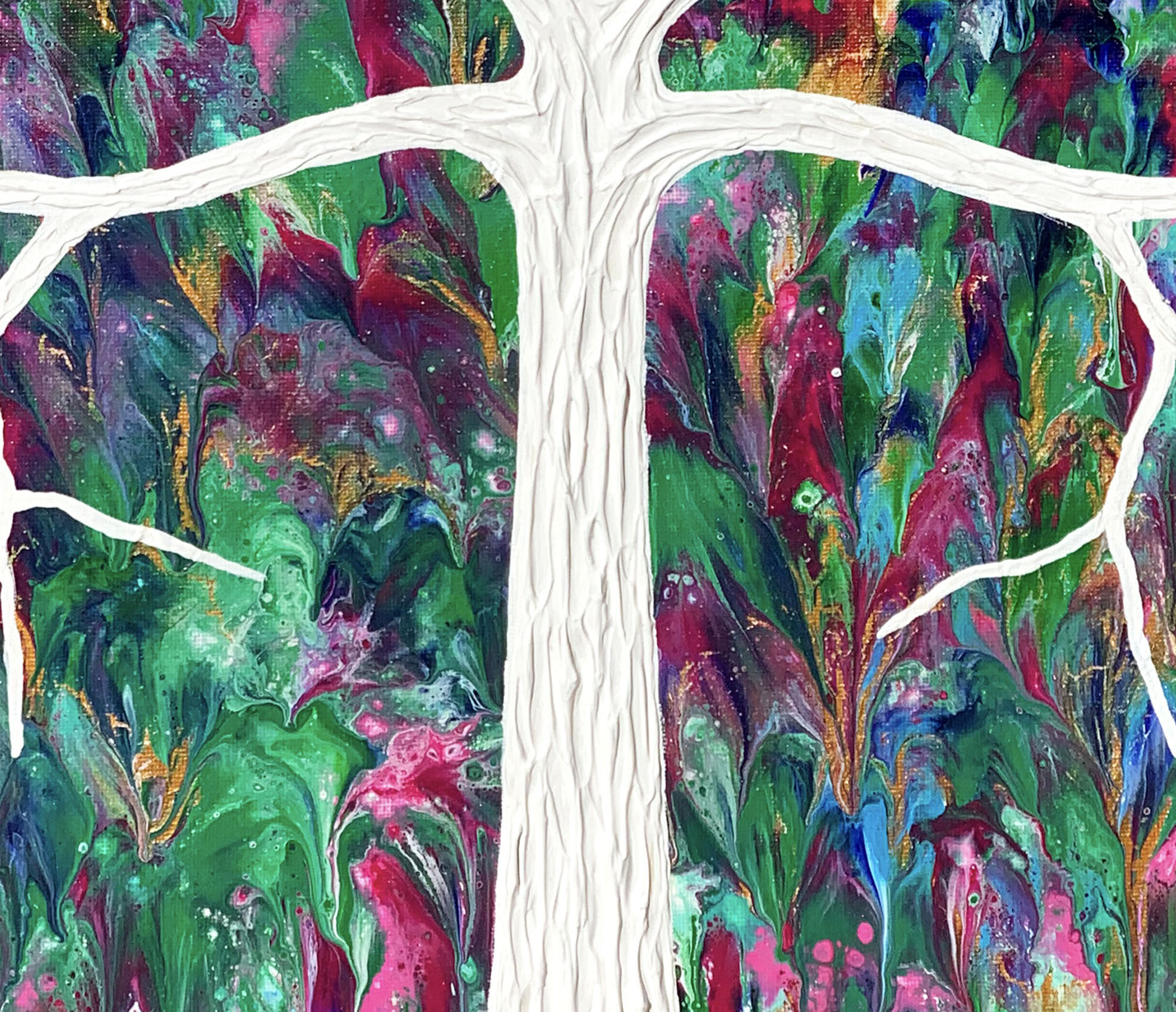 Close Up 1 Tree In Topical Floral Garden Abstract Miranda Lloyd Close Up 1 Tree In Topical Floral Garden Abstract Miranda Lloyd
