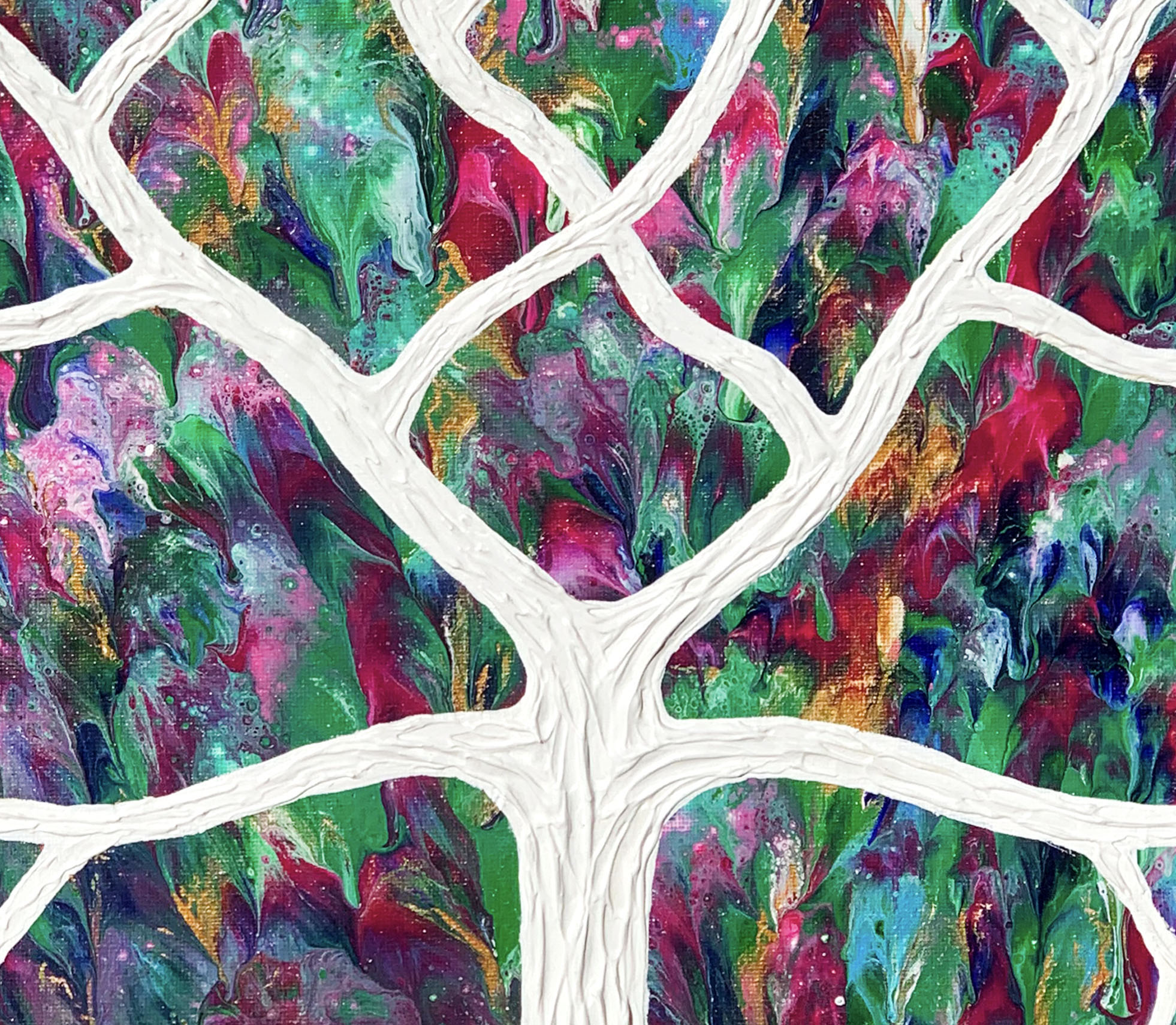 Close Up 2 Tree In Topical Floral Garden Abstract Miranda Lloyd Close Up 2 Tree In Topical Floral Garden Abstract Miranda Lloyd