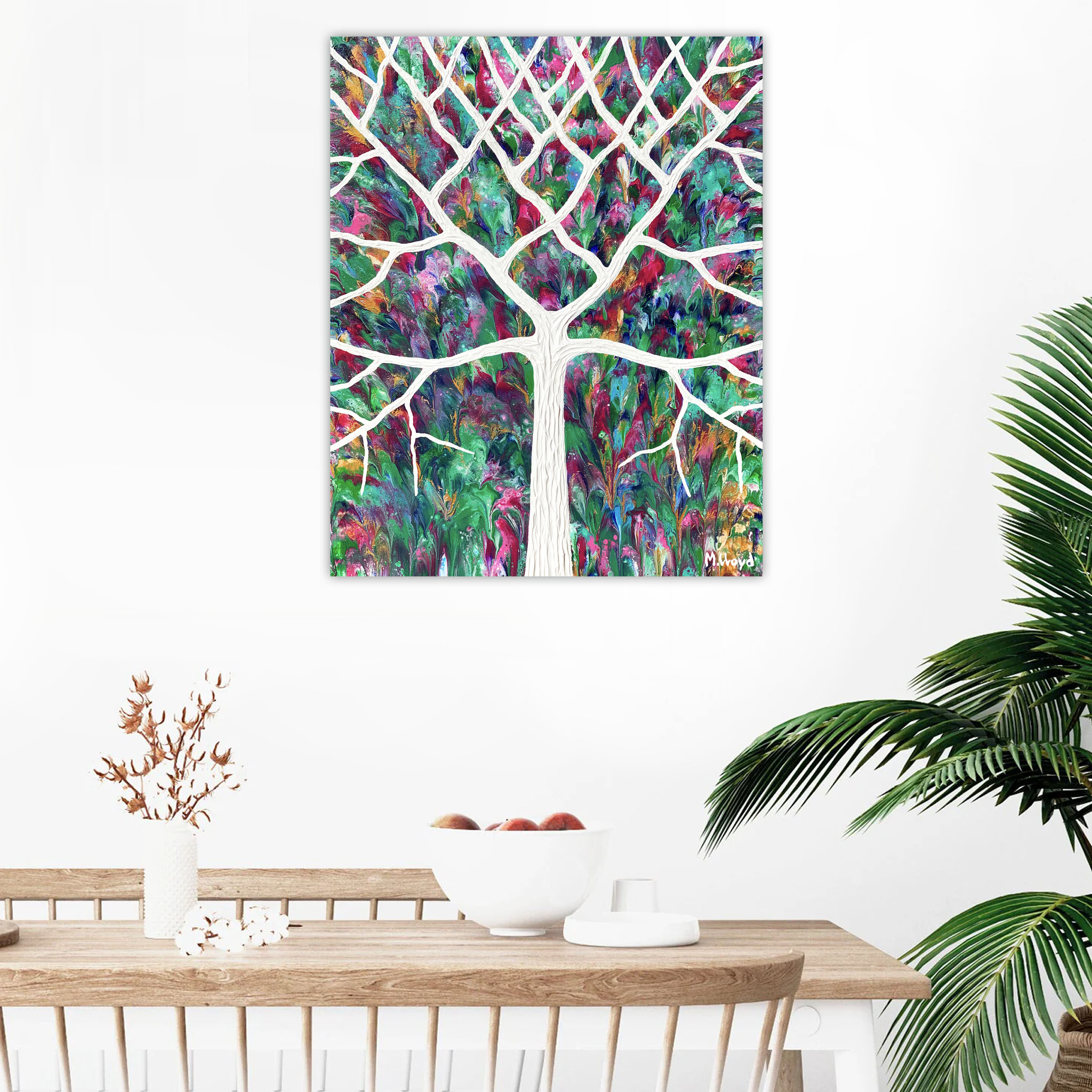 Lounge 1 Tree In Topical Floral Garden Abstract Miranda Lloyd Lounge 1 Tree In Topical Floral Garden Abstract Miranda Lloyd