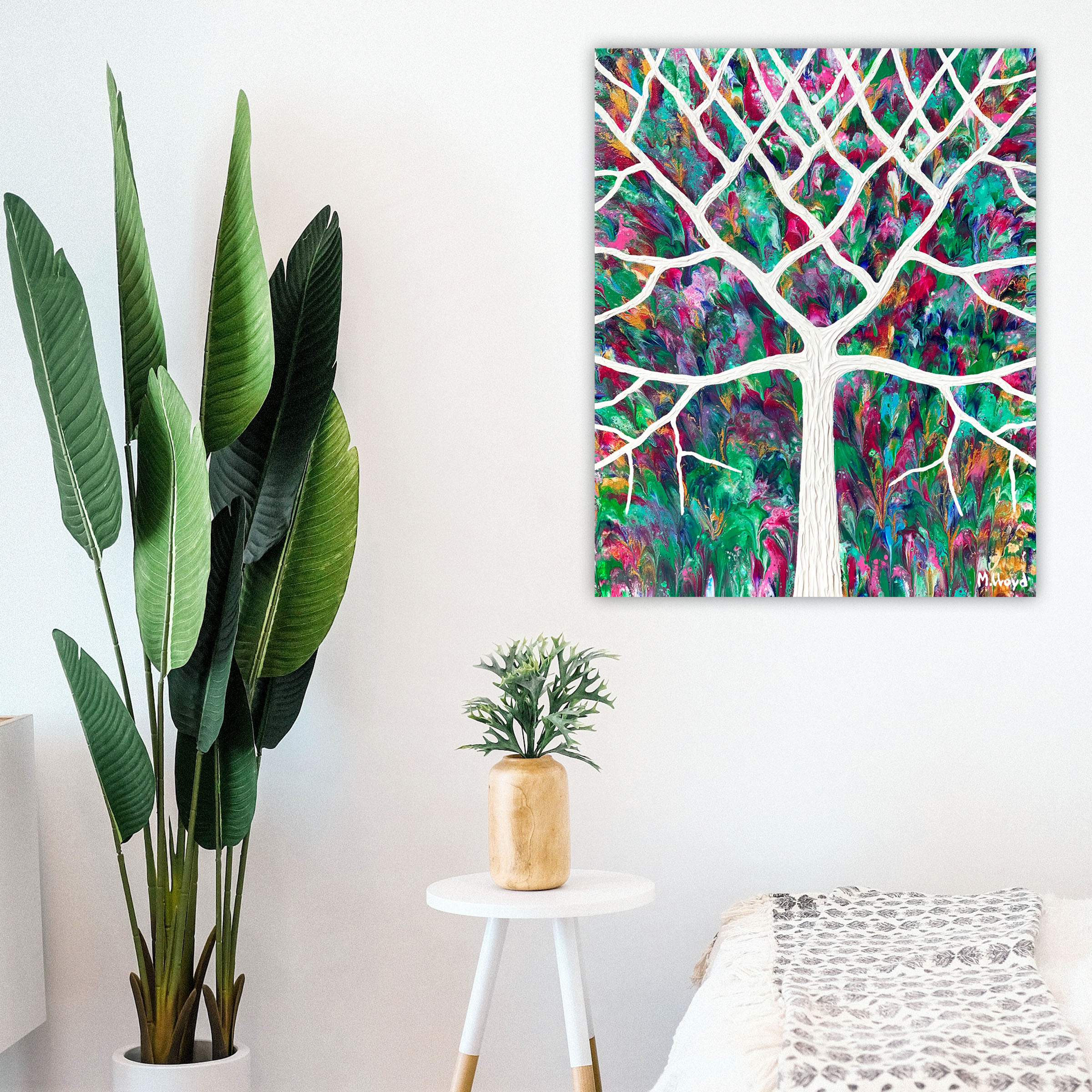 Lounge 2 Tree In Topical Floral Garden Abstract Miranda Lloyd Lounge 2 Tree In Topical Floral Garden Abstract Miranda Lloyd