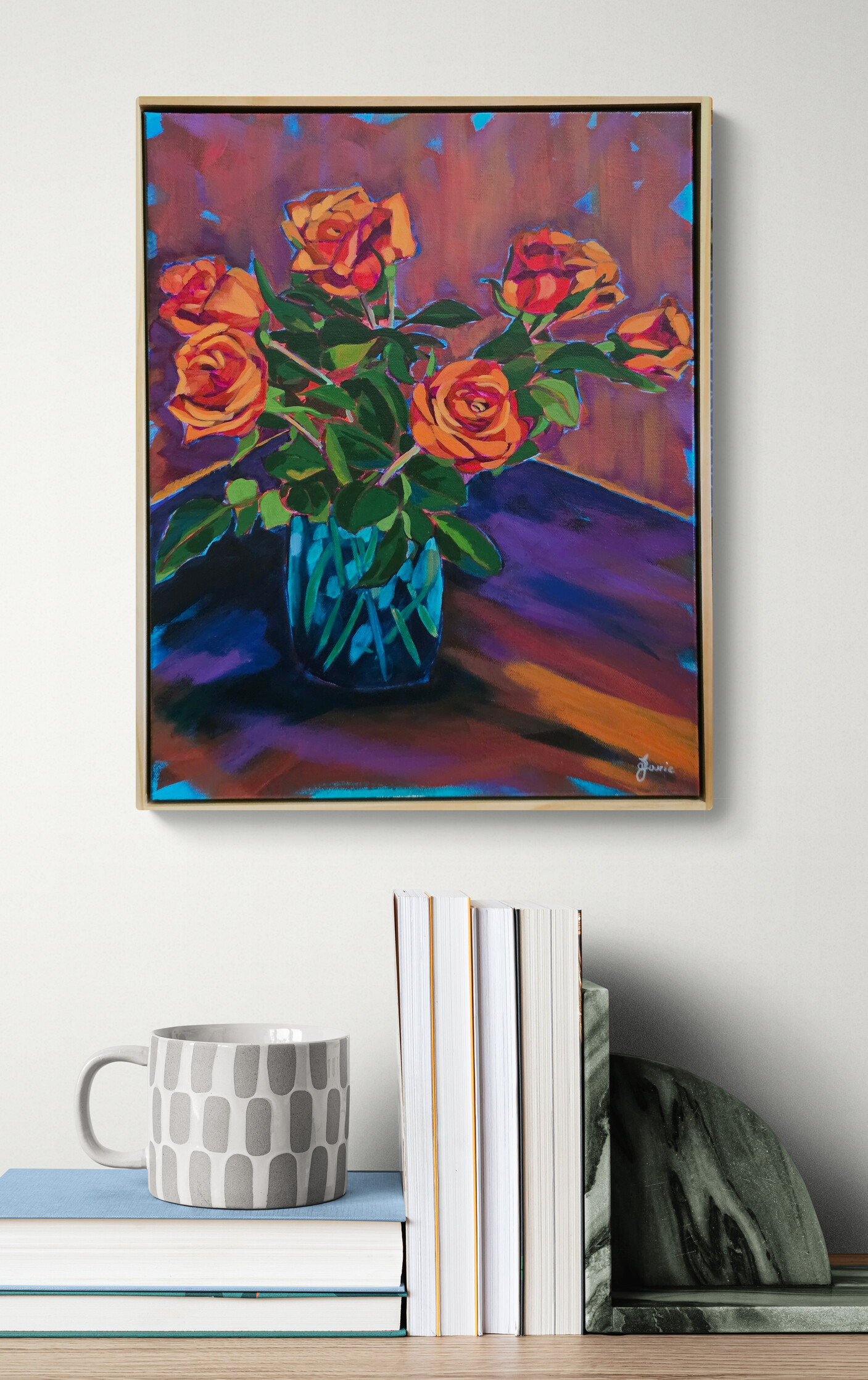 Susan Fourie Sunset Roses 2 Art Lovers Australia