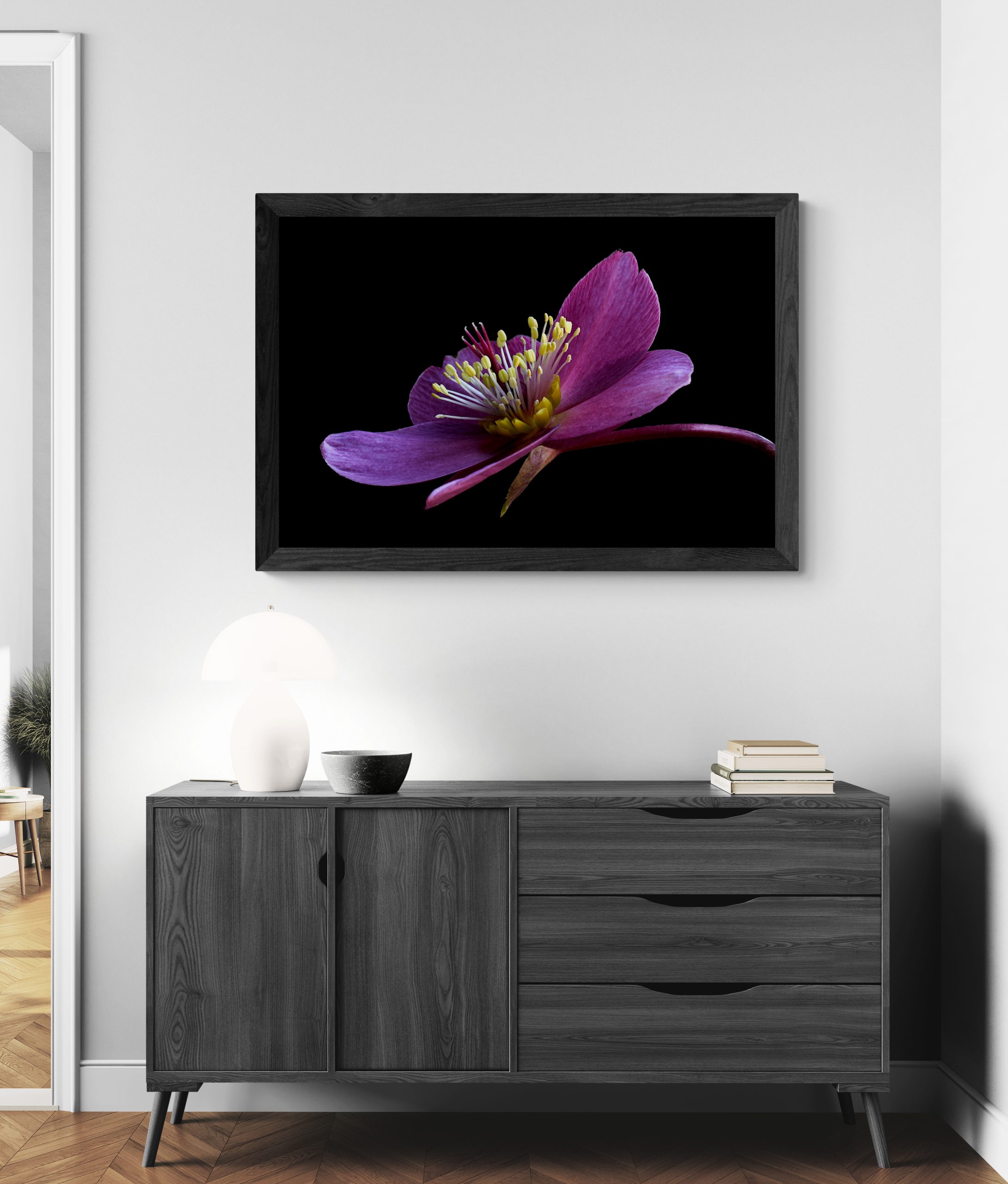 Living Room Entrance With A Wooden Cabinet (8)