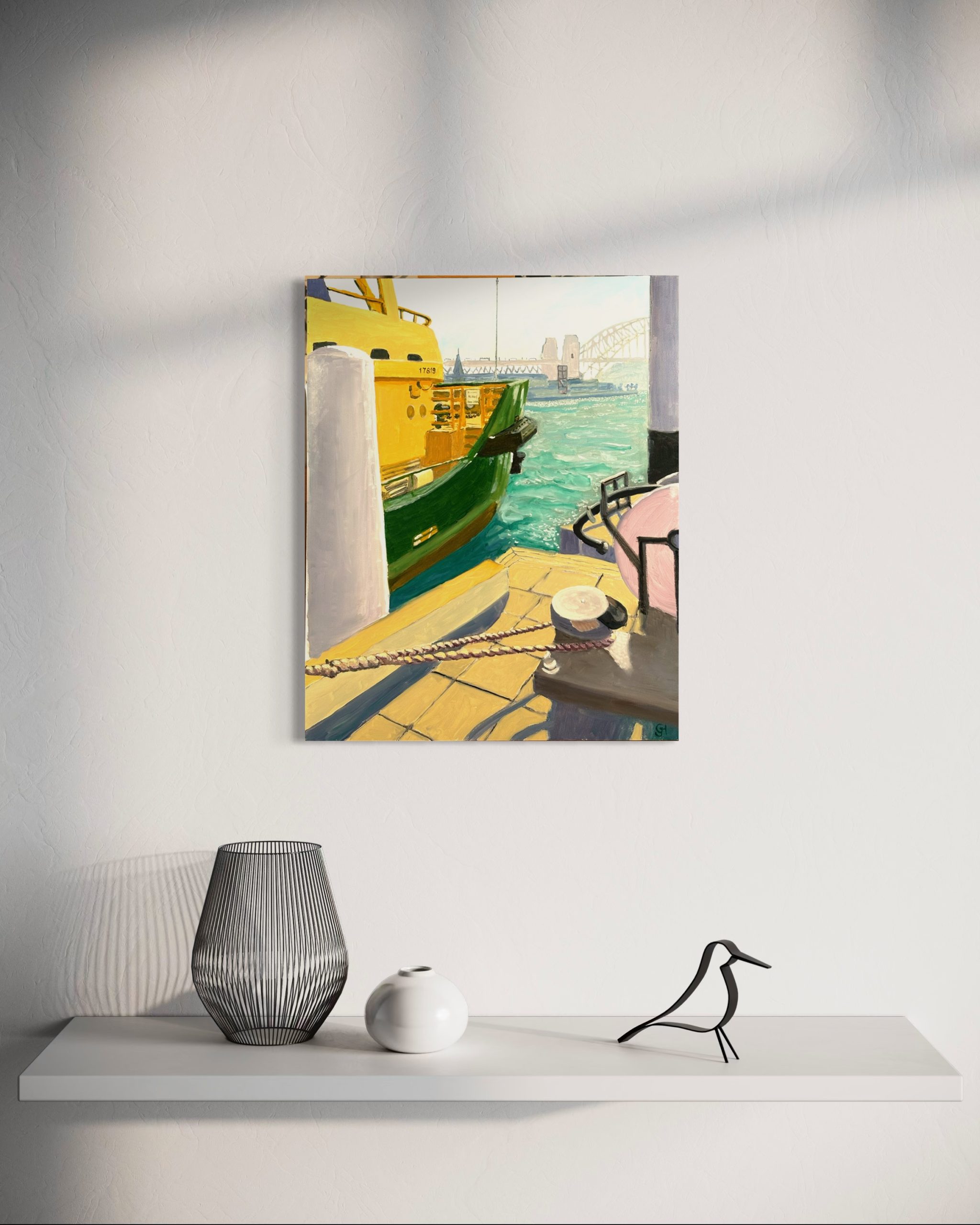 Manly Ferry At Circular Quay Wharf Virtual Wall 5