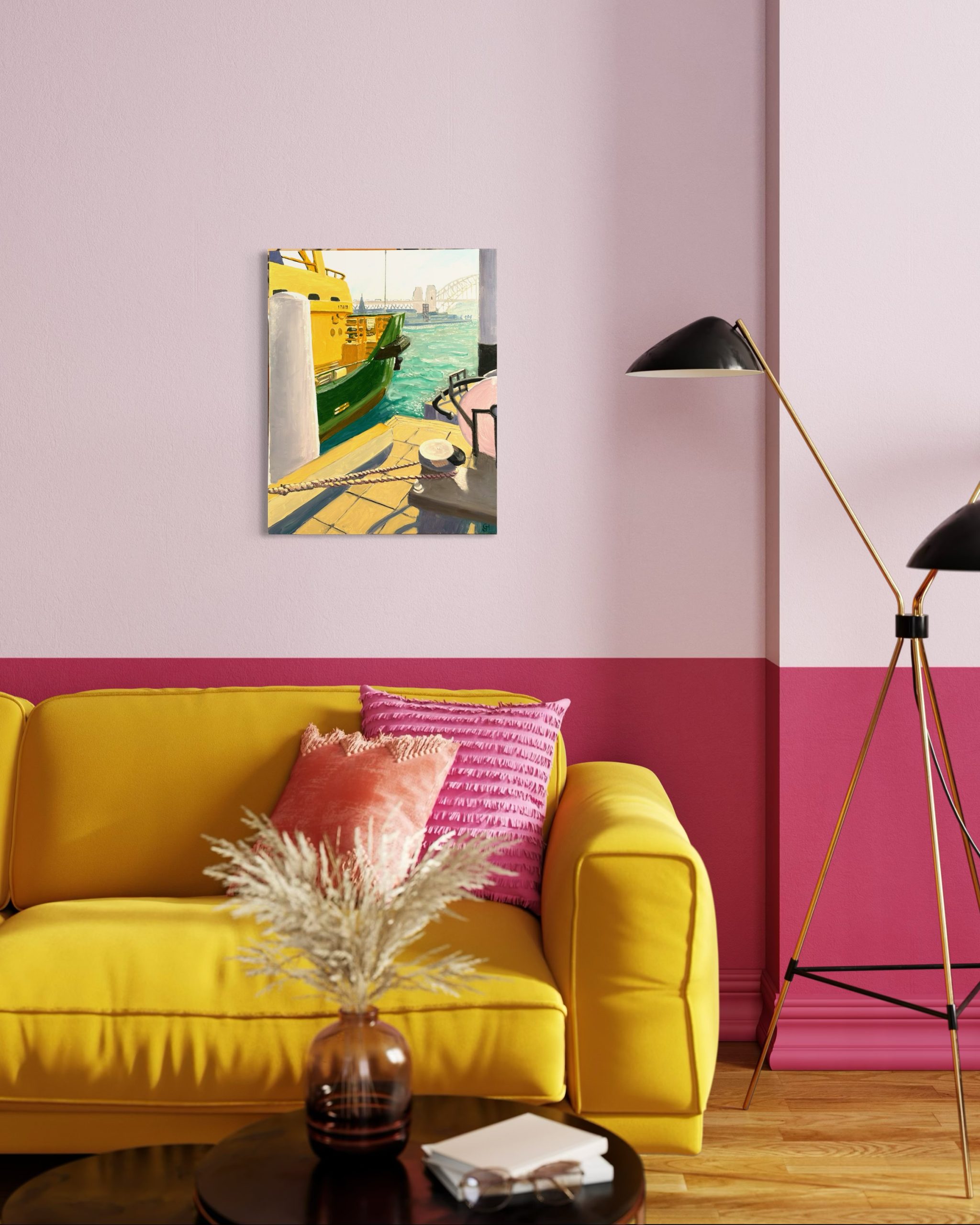 Manly Ferry At Circular Quay Wharf Virtual Wall 3