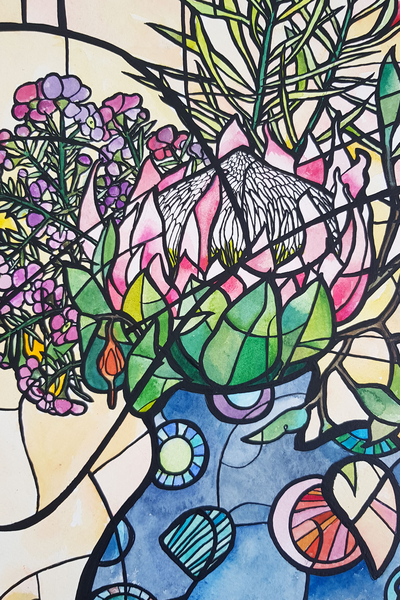 Retro Jug By Nicola Cowie Detail