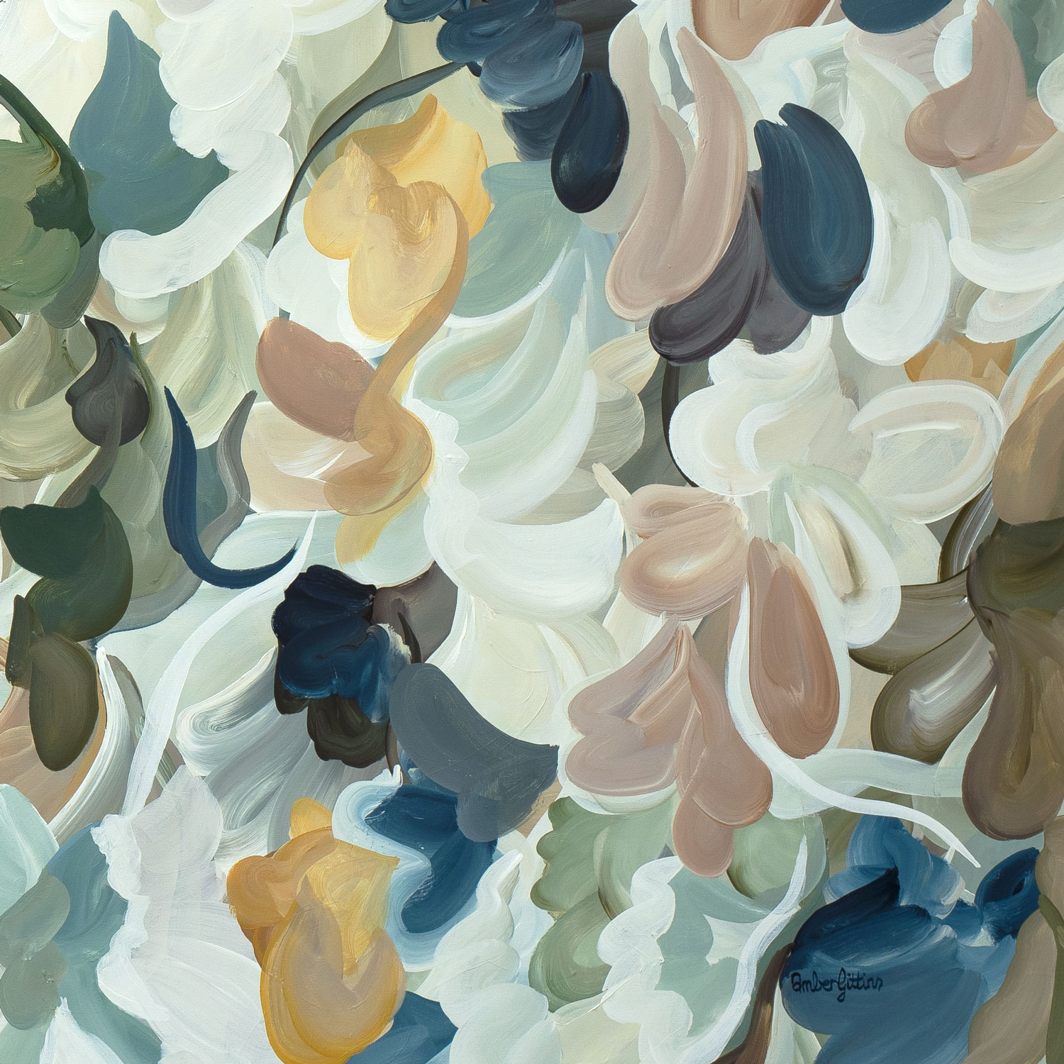 Coastal Garden Original Art By Amber Gittins Signature