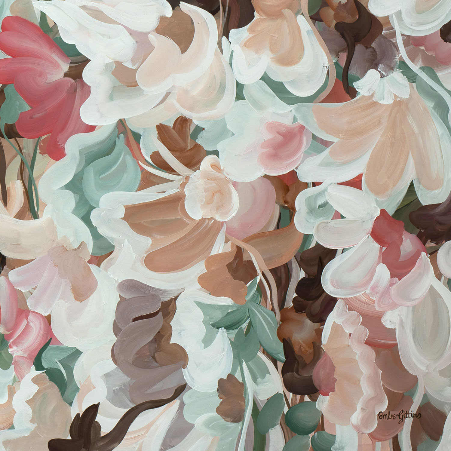 Maternal Blooms Original Art By Amber Gittins Signature