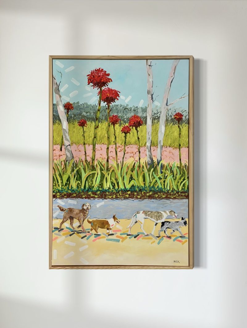 Dogs and Gymea Lilies