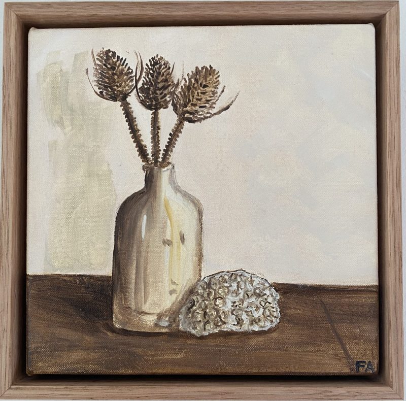 Quiet Teasel and Coral