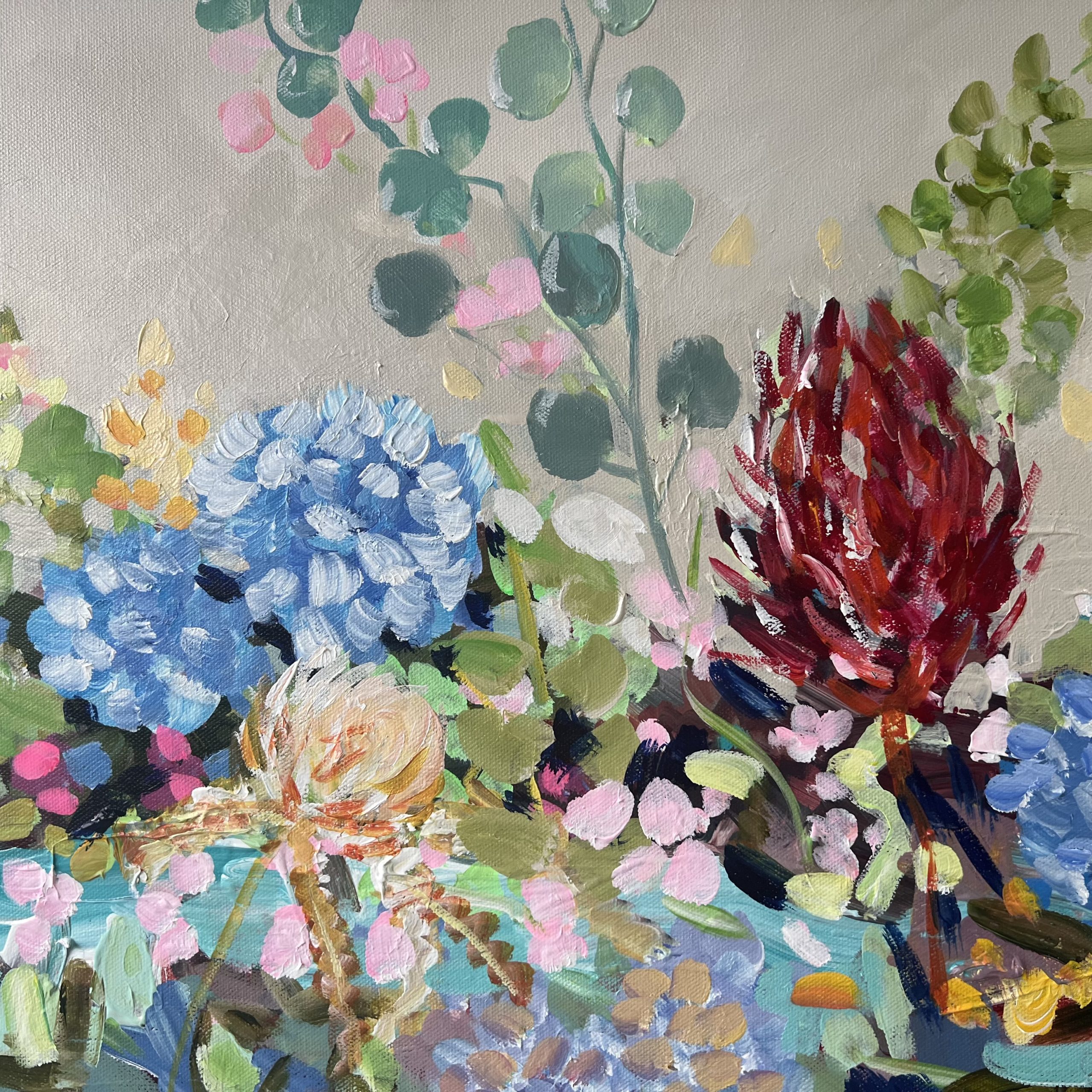 Flower River Vintage Close Up 2