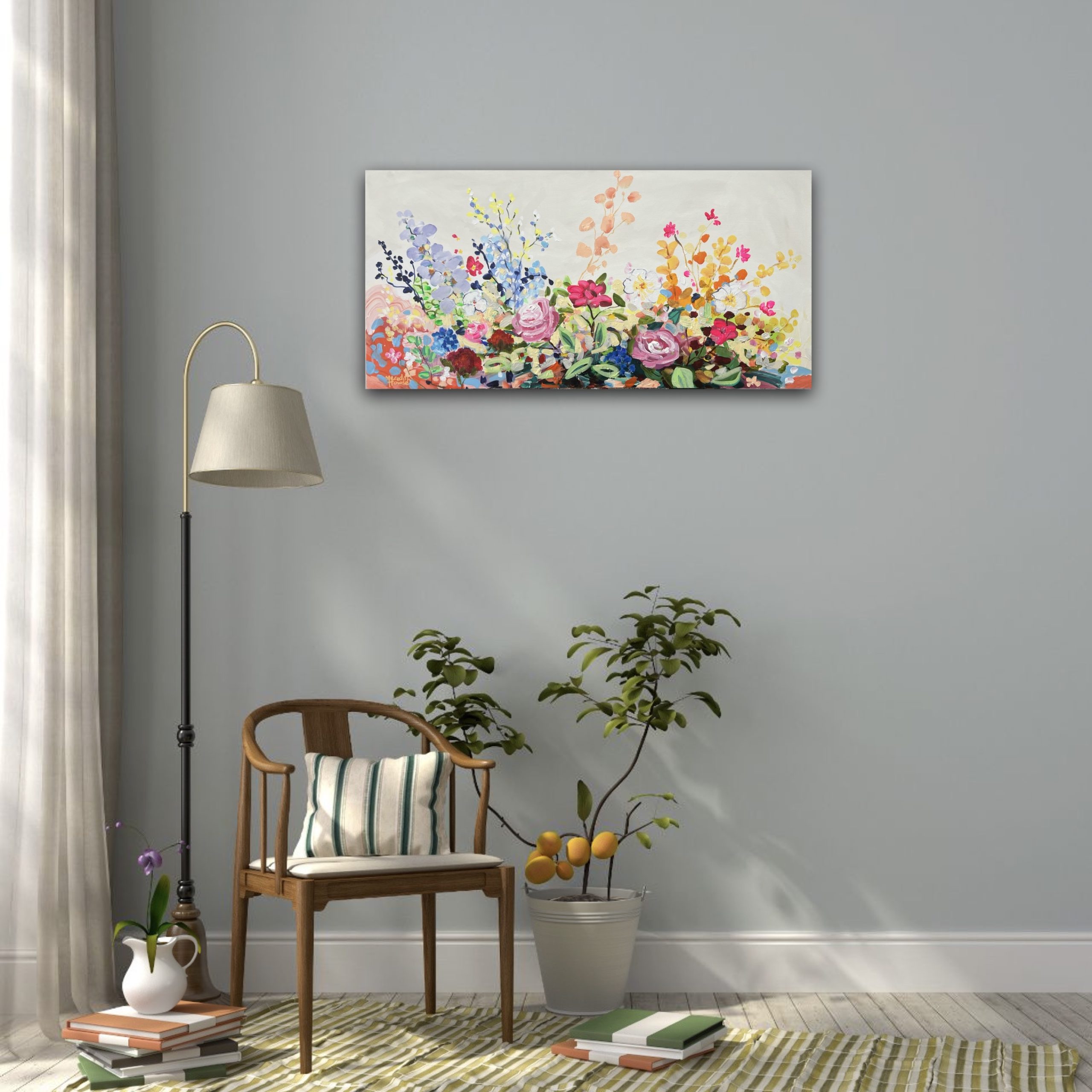 Rose A Day Vintage Wall View 3