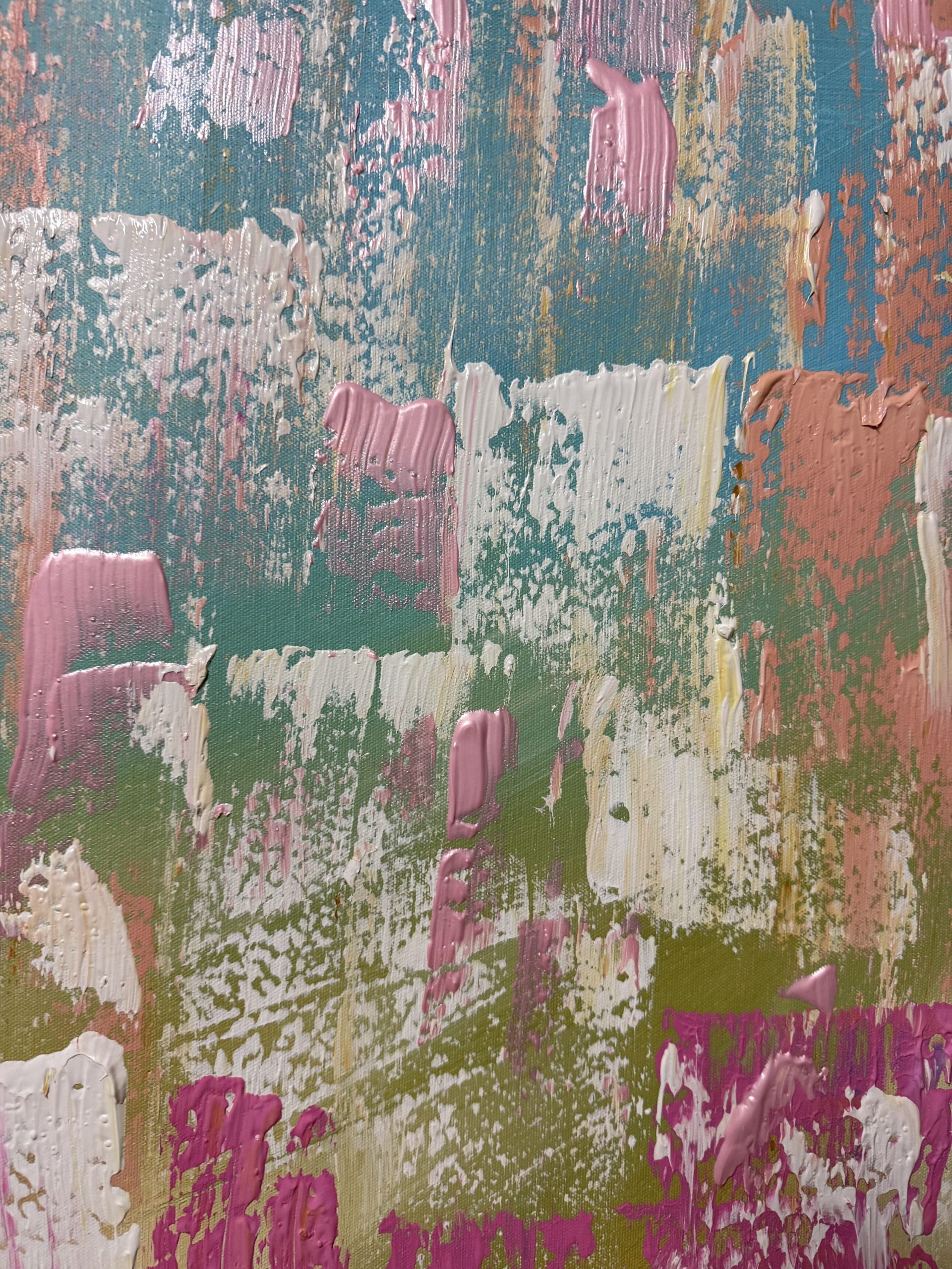 Pink And Blue Close Up