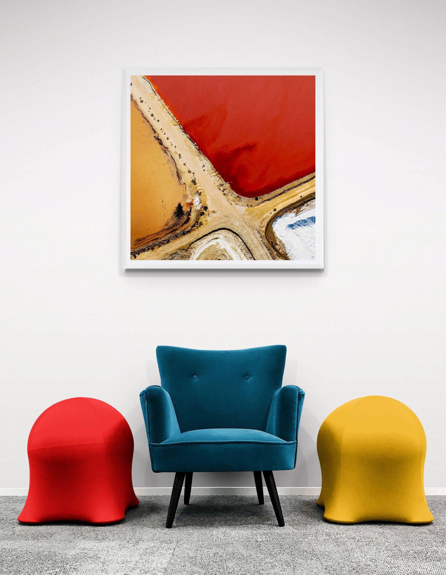 Armchair And Fancy Stools