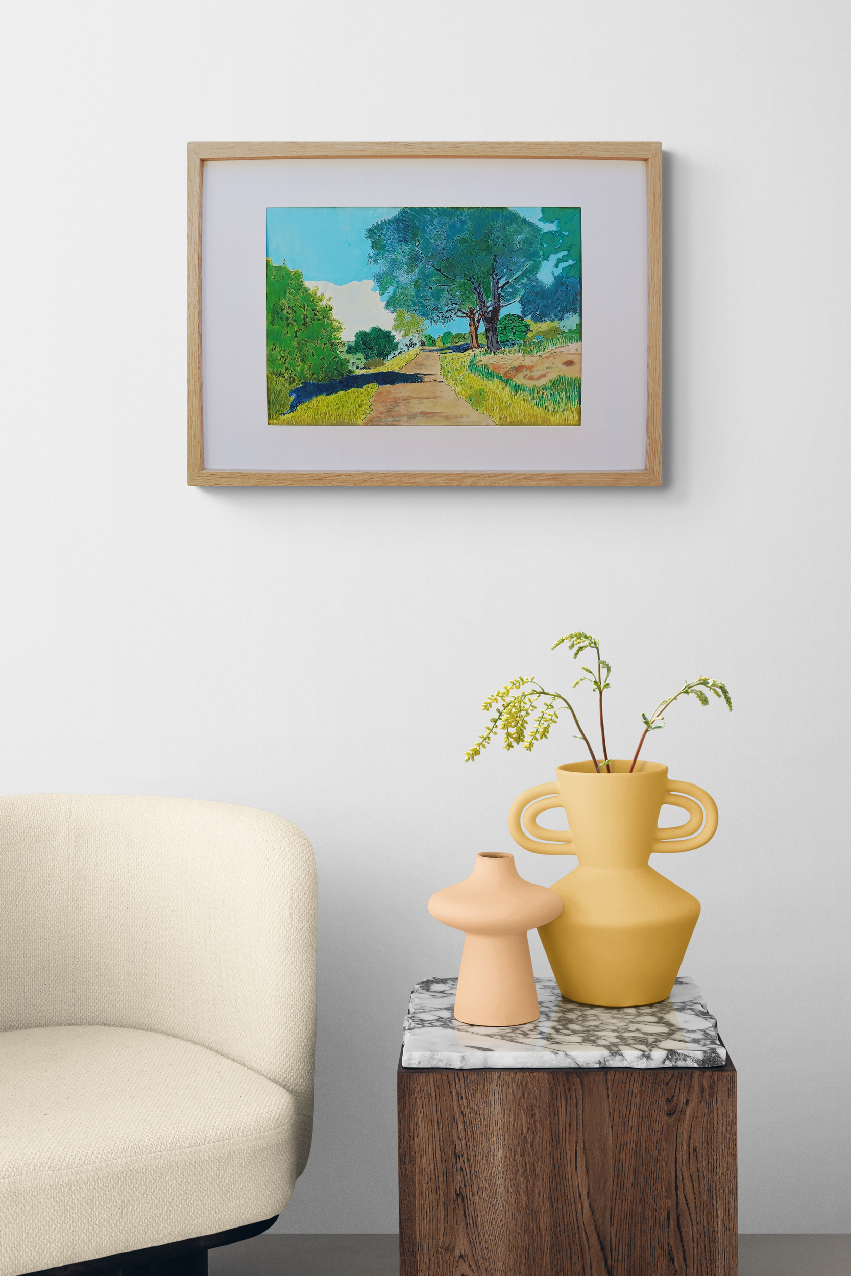 Comfy Chair Next To Ceramic Vases (1)