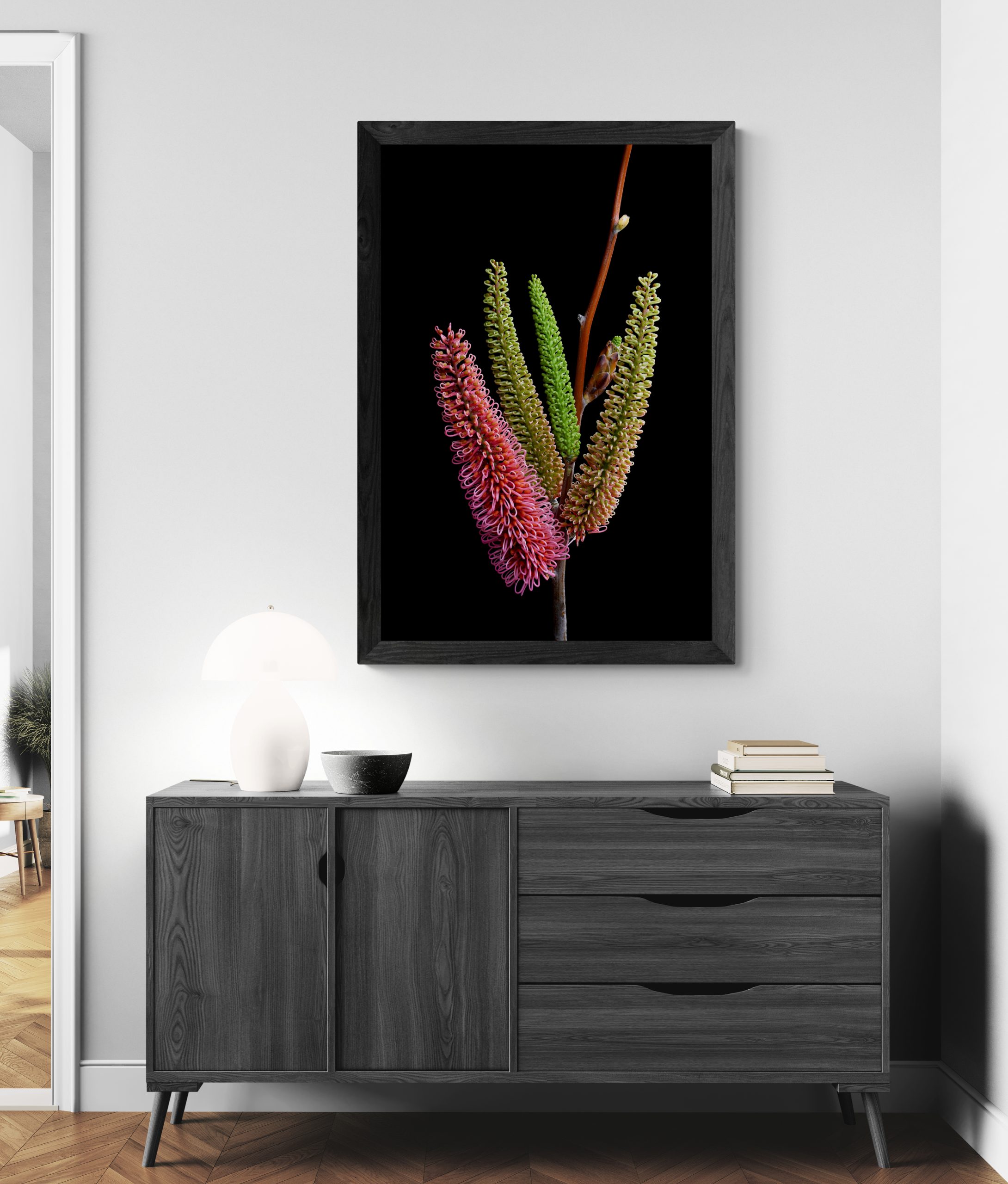 Living Room Entrance With A Wooden Cabinet (10)