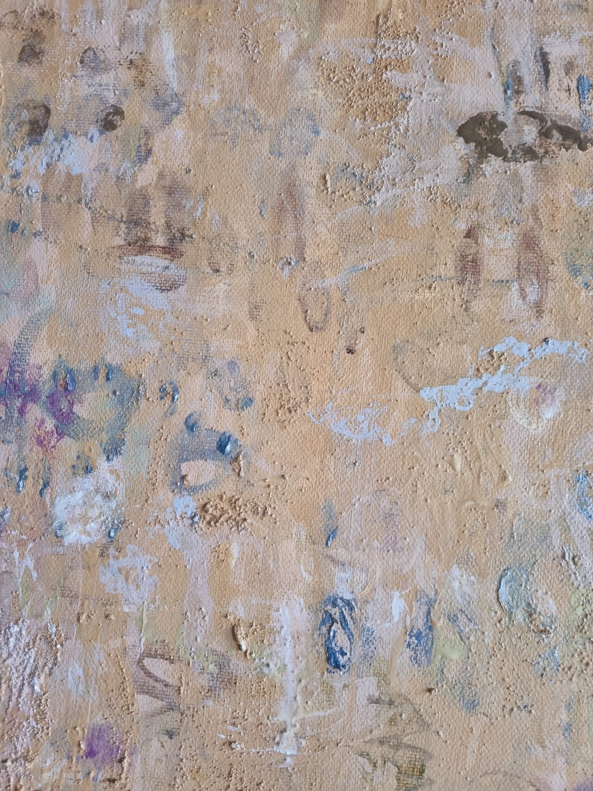 Sandstone And Wildflowers Warm Detail