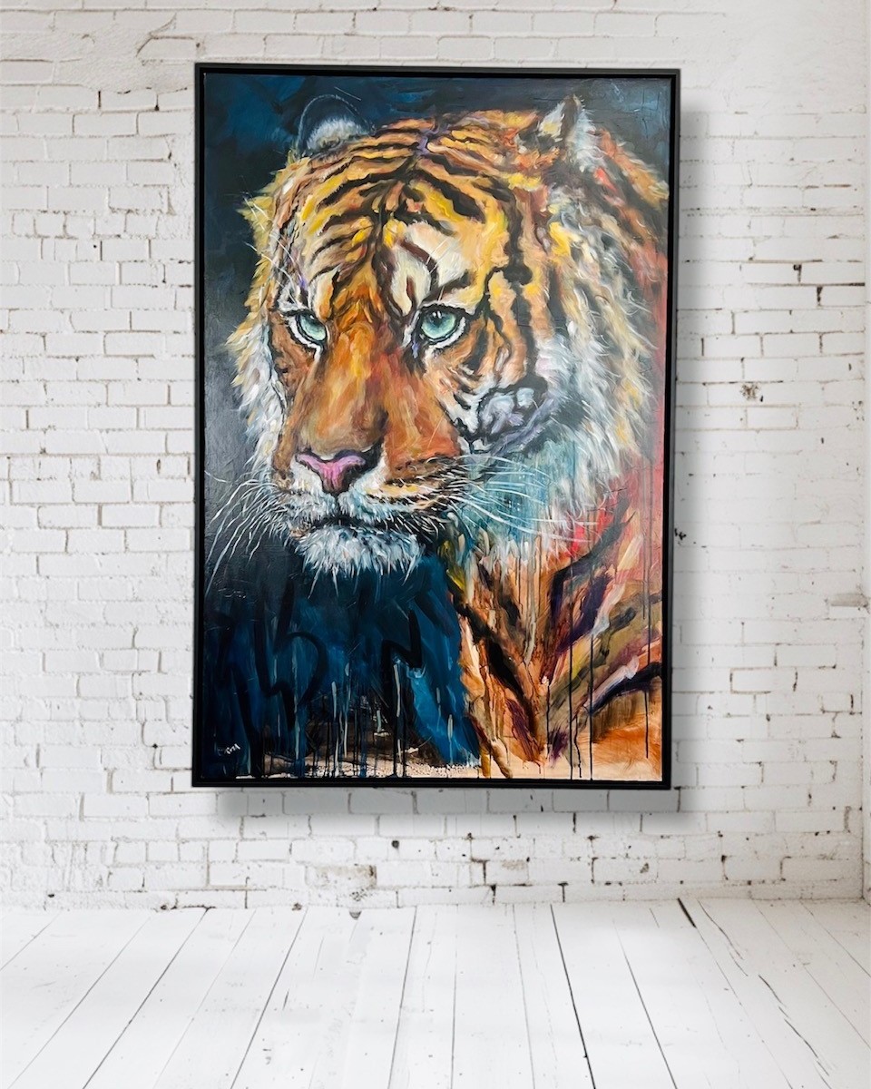 Majstic Gaze (framed) 81x121cm $3200