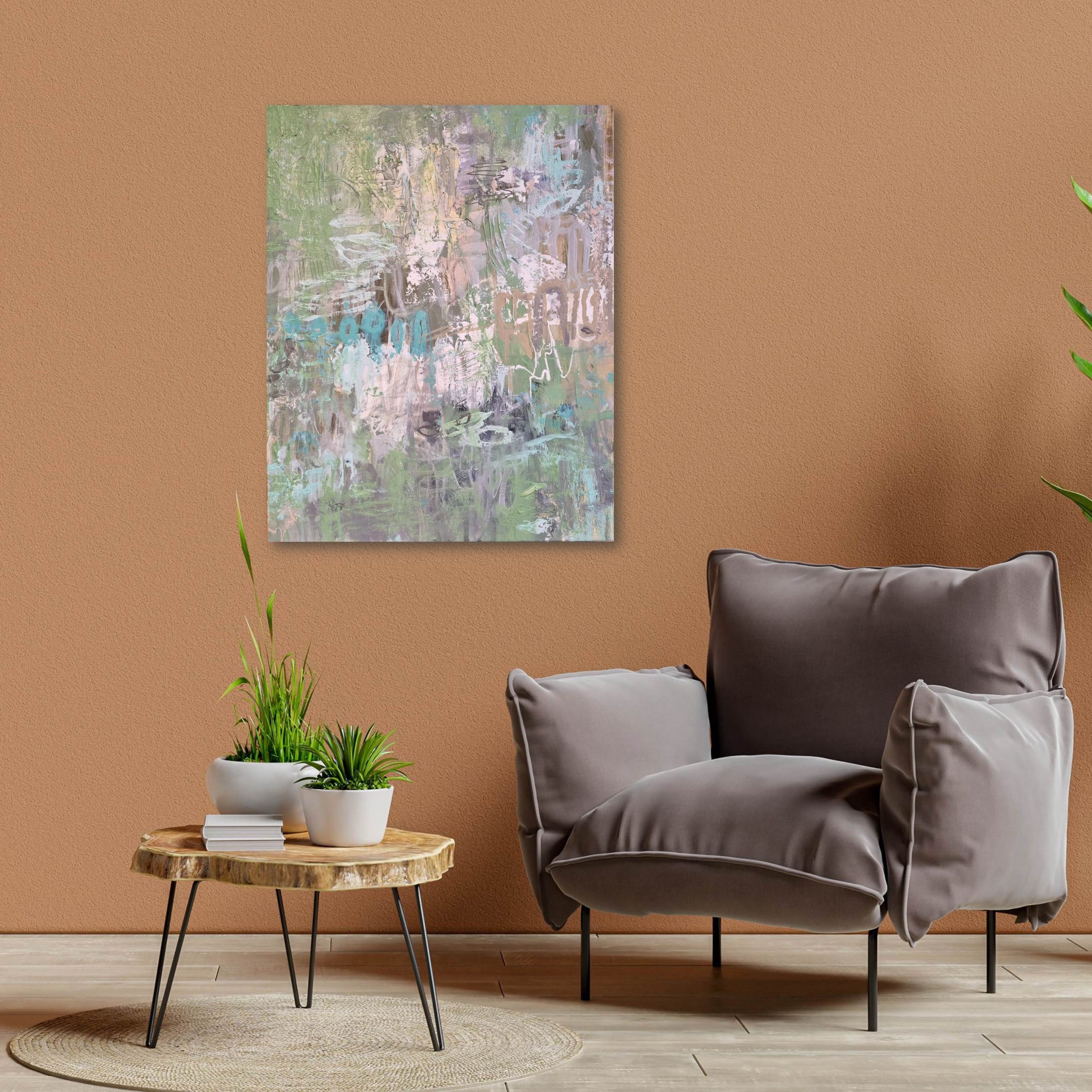 Landscape Green Brown Wall Room