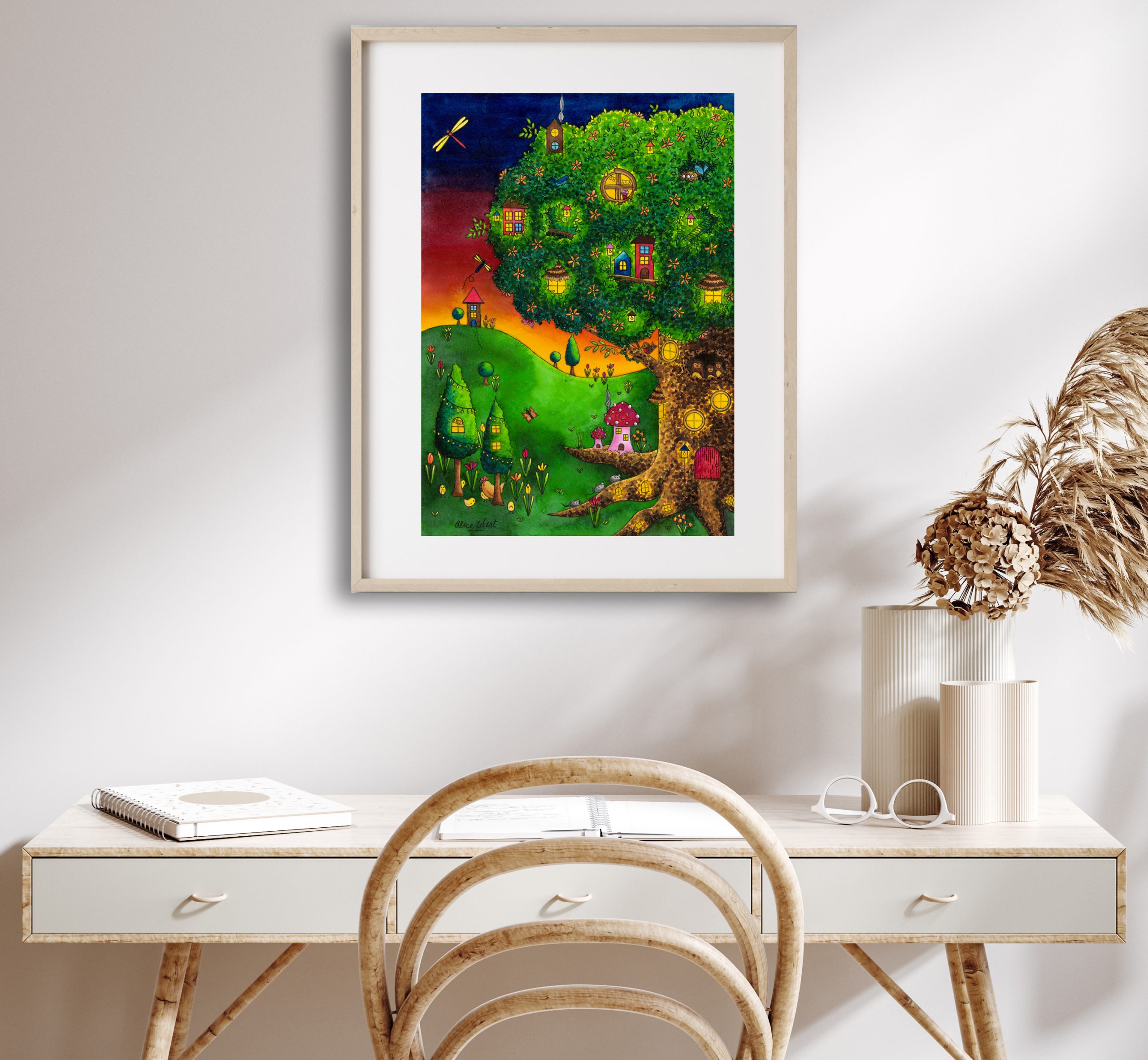 Enchanted Meadow (watercolour) In Situ 9