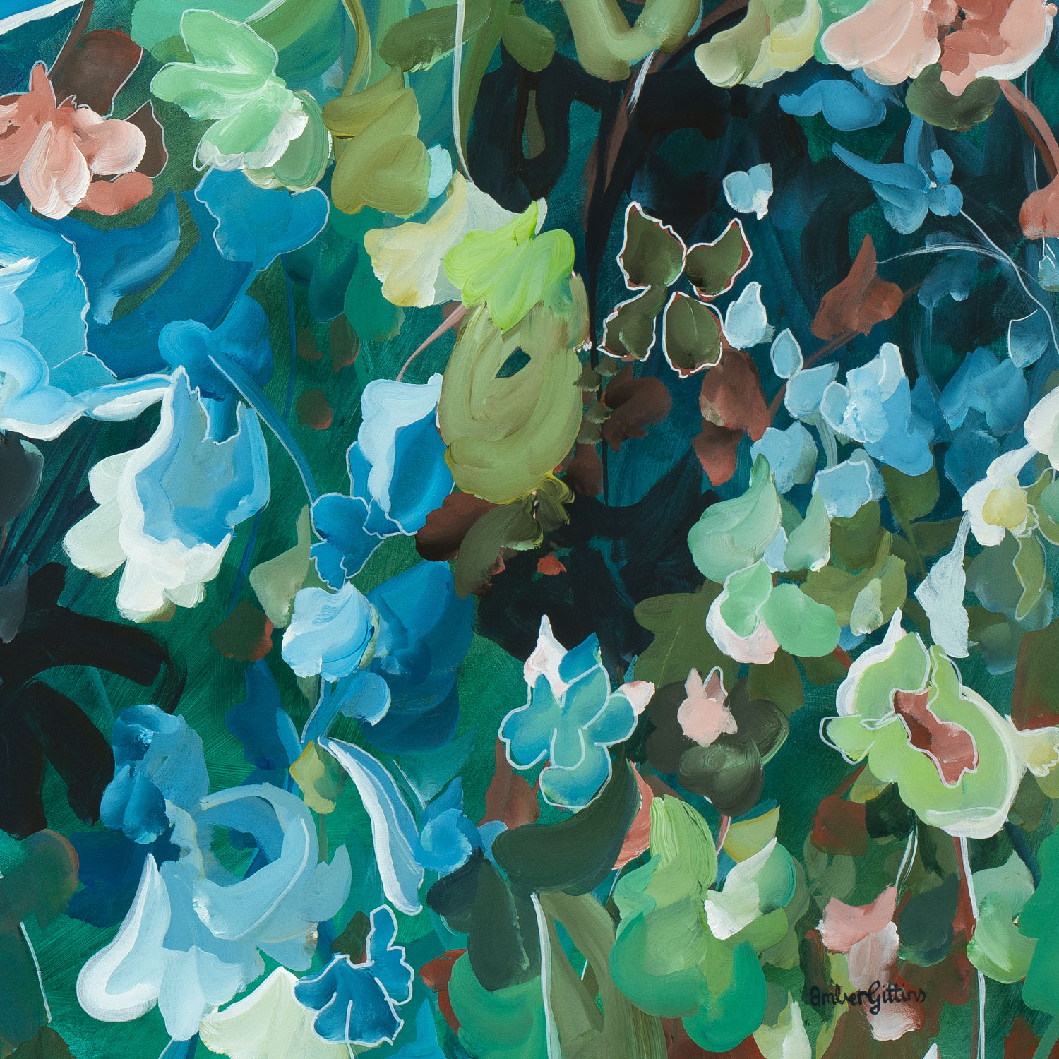 Wellness Nook Original Art By Amber Gittins Signature