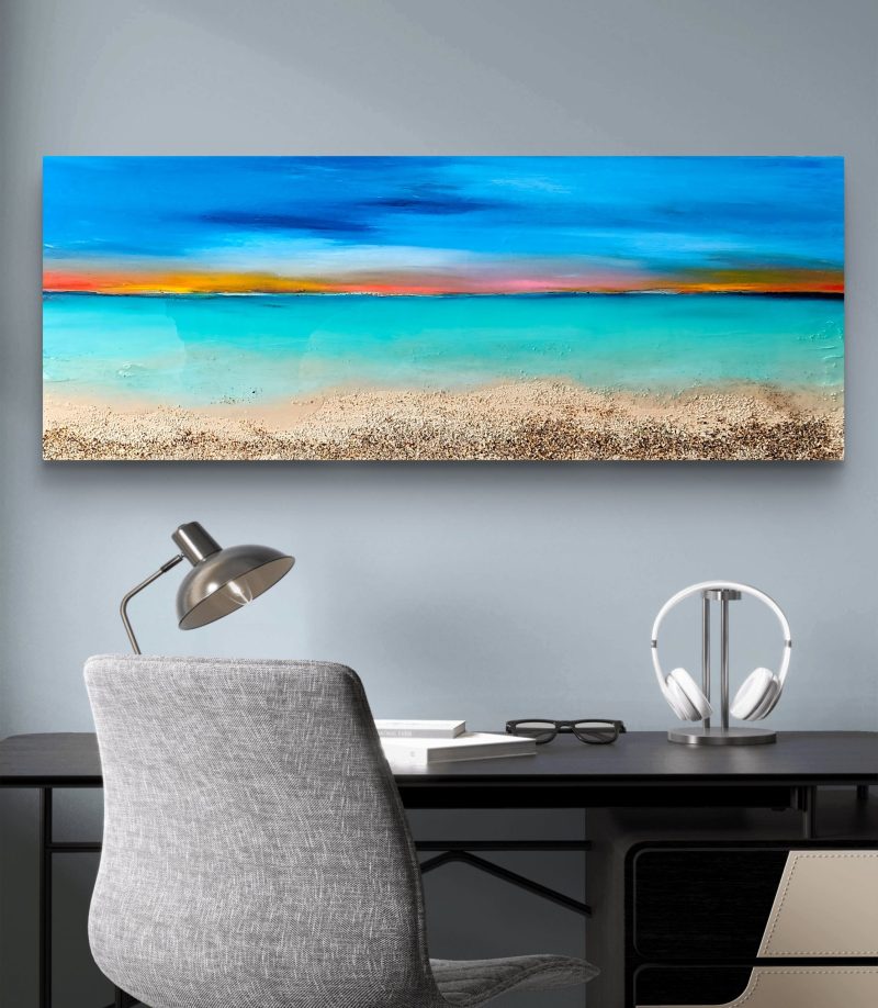 Sunset over calm Sea