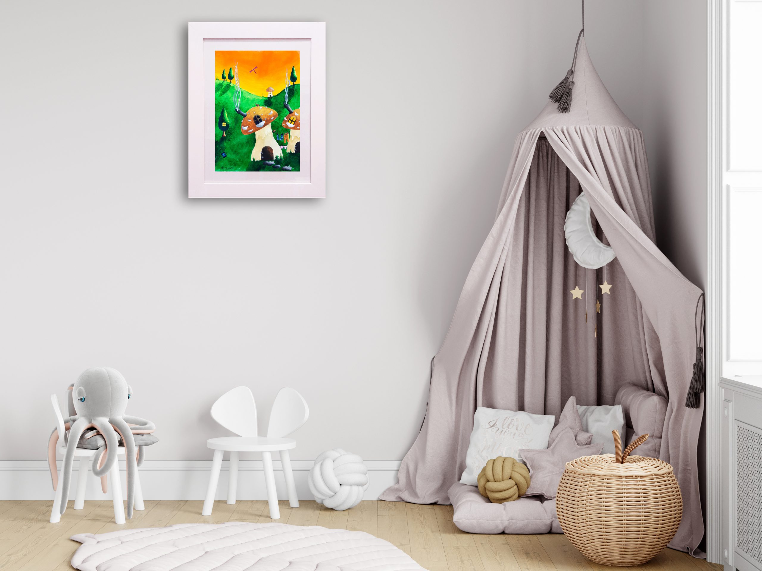 Stripy Socks & Chimney Tops In Situ 3