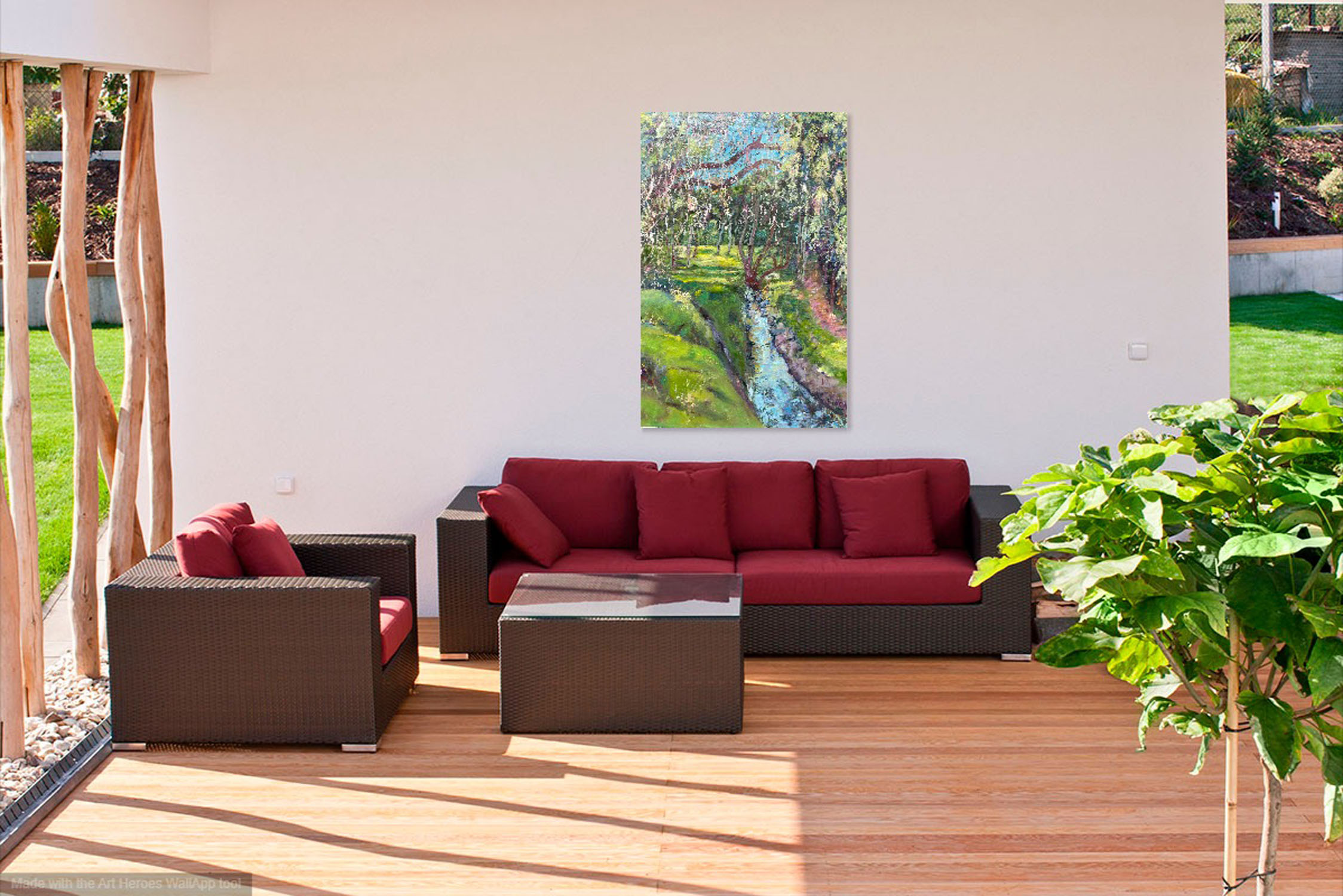 Torrens Friver From The Bridge Room View