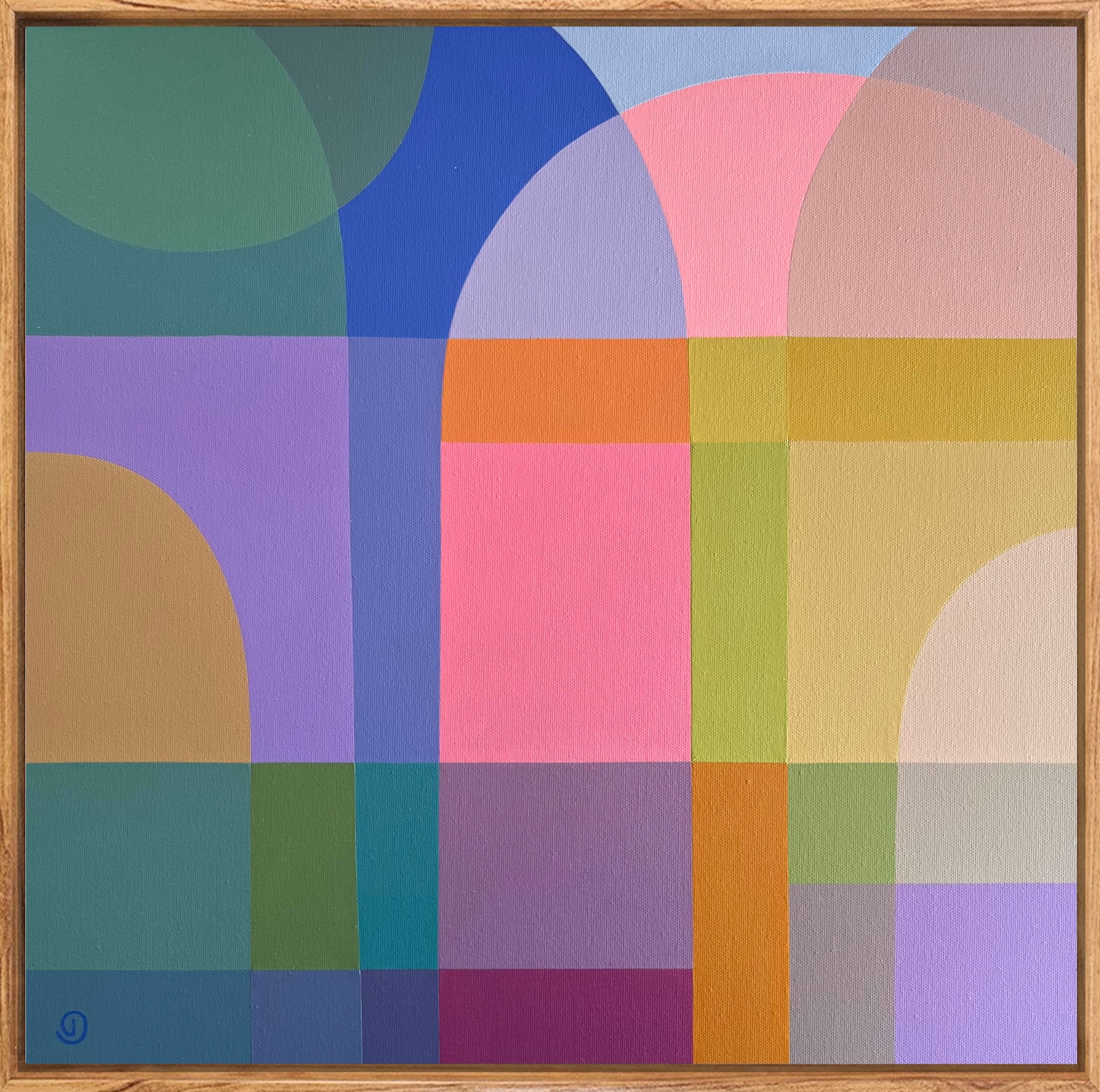 Charlotte De Pace Beach Weekend Natural Frame Example Art Lovers Australia