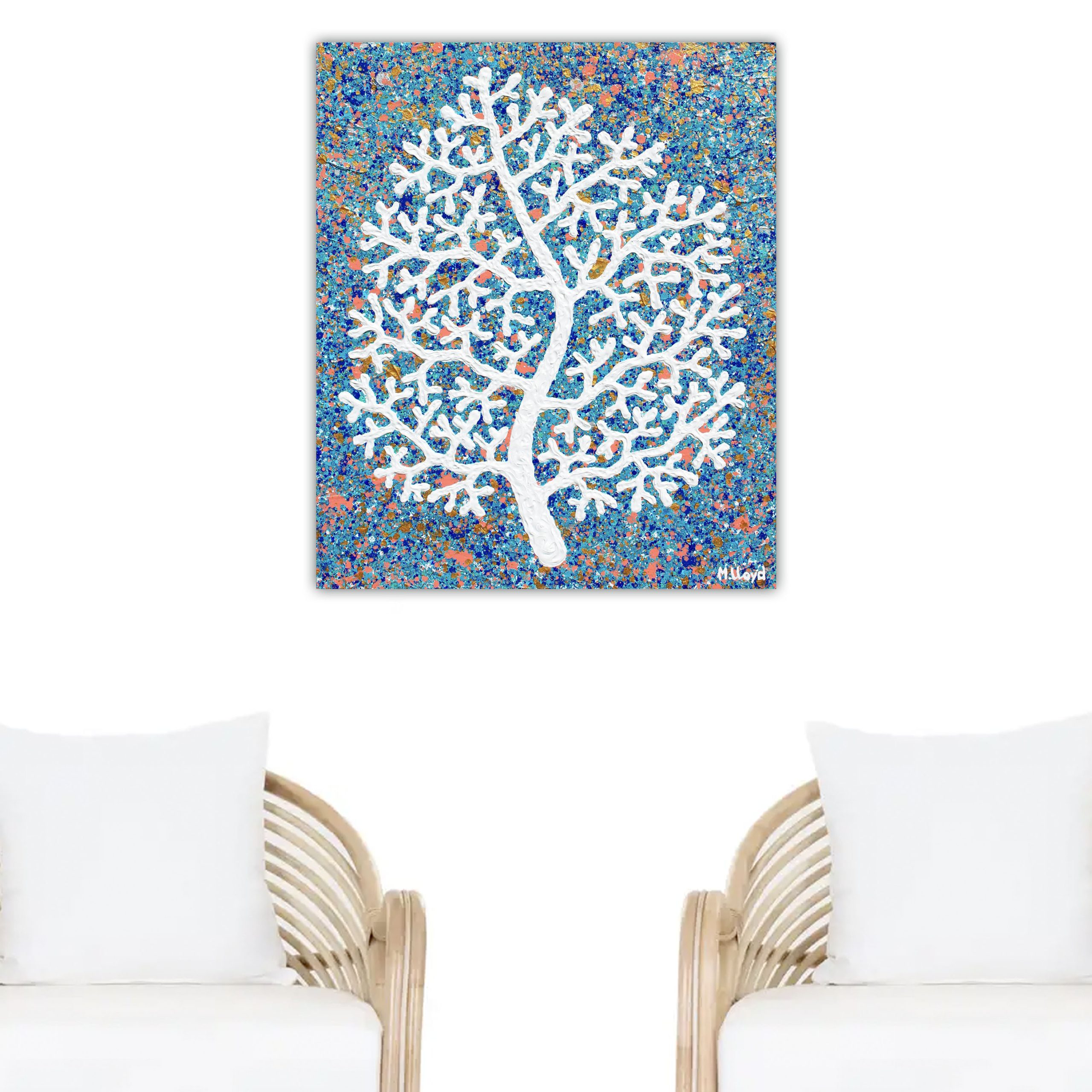 Lounge 3 Coral Coastal Mini Miranda Lloyd Artist