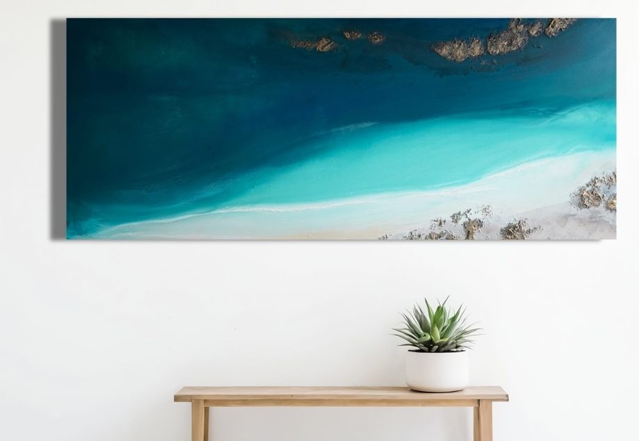 Turquoise Beach Landscape Art Petra Meikle De Vlas5 1024×858 Ala