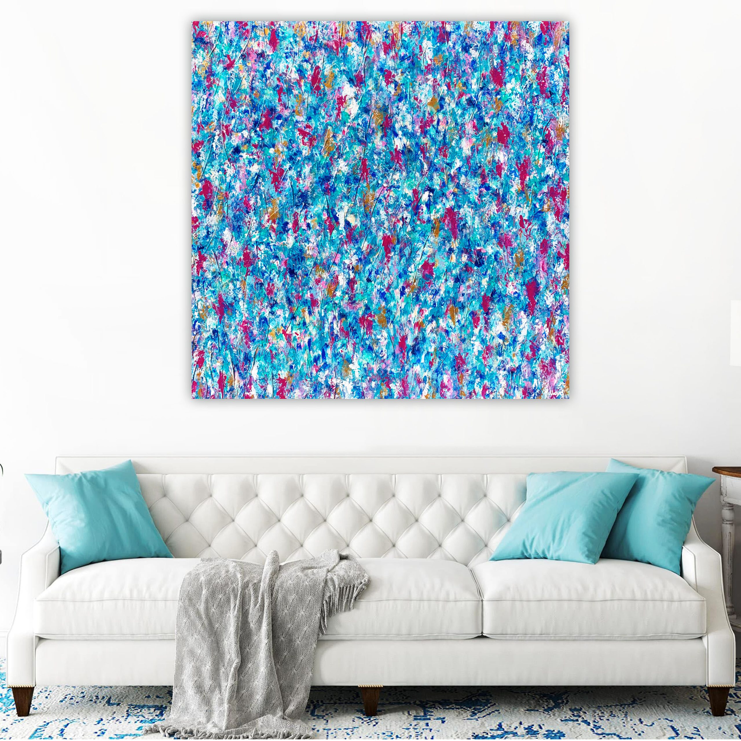 Lopunge 1 Flowers Coastal Tropical Florals Large Miranda Lloyd Artist 100cm X 100cm