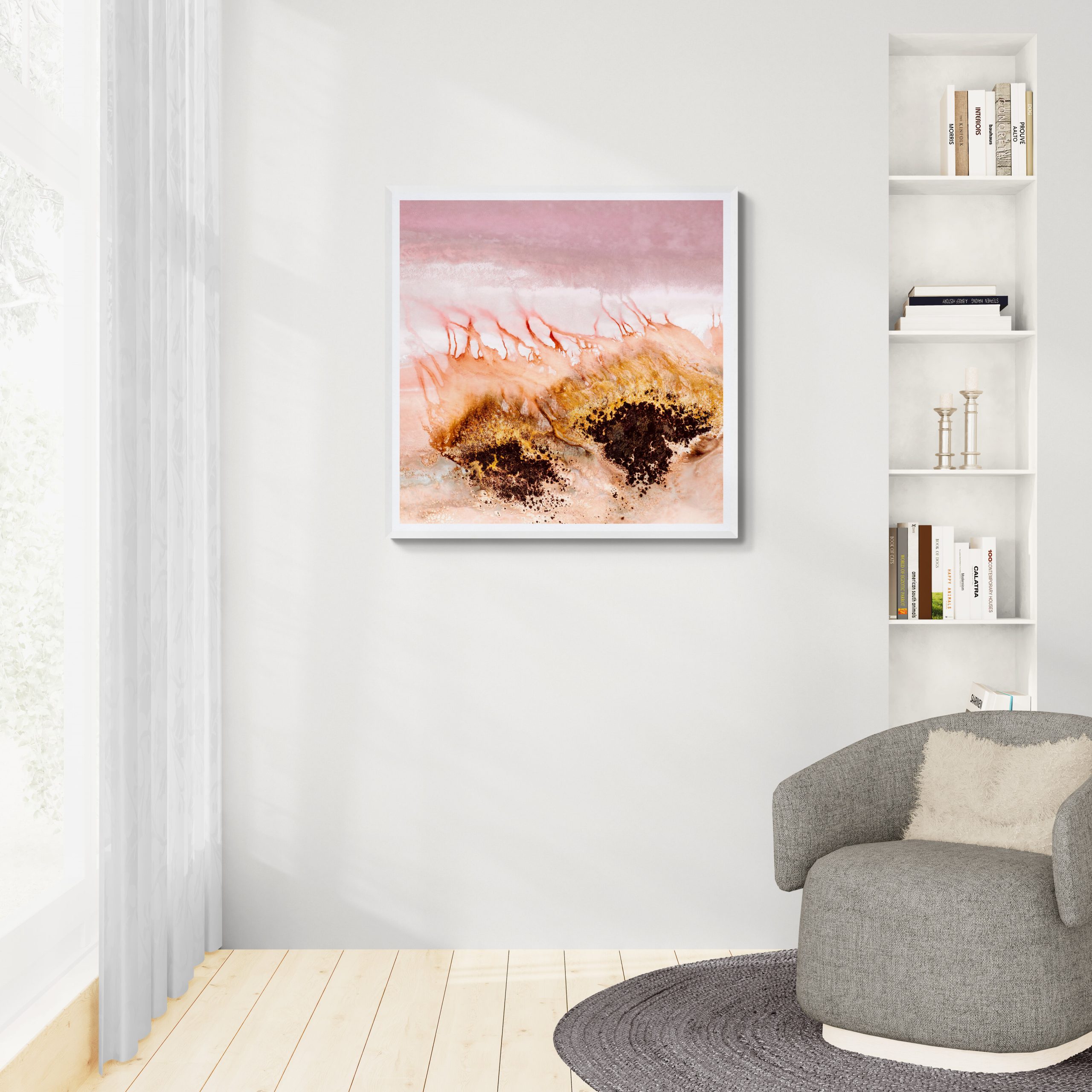 Sunlit Living Room With A Comfy Armchair (1)