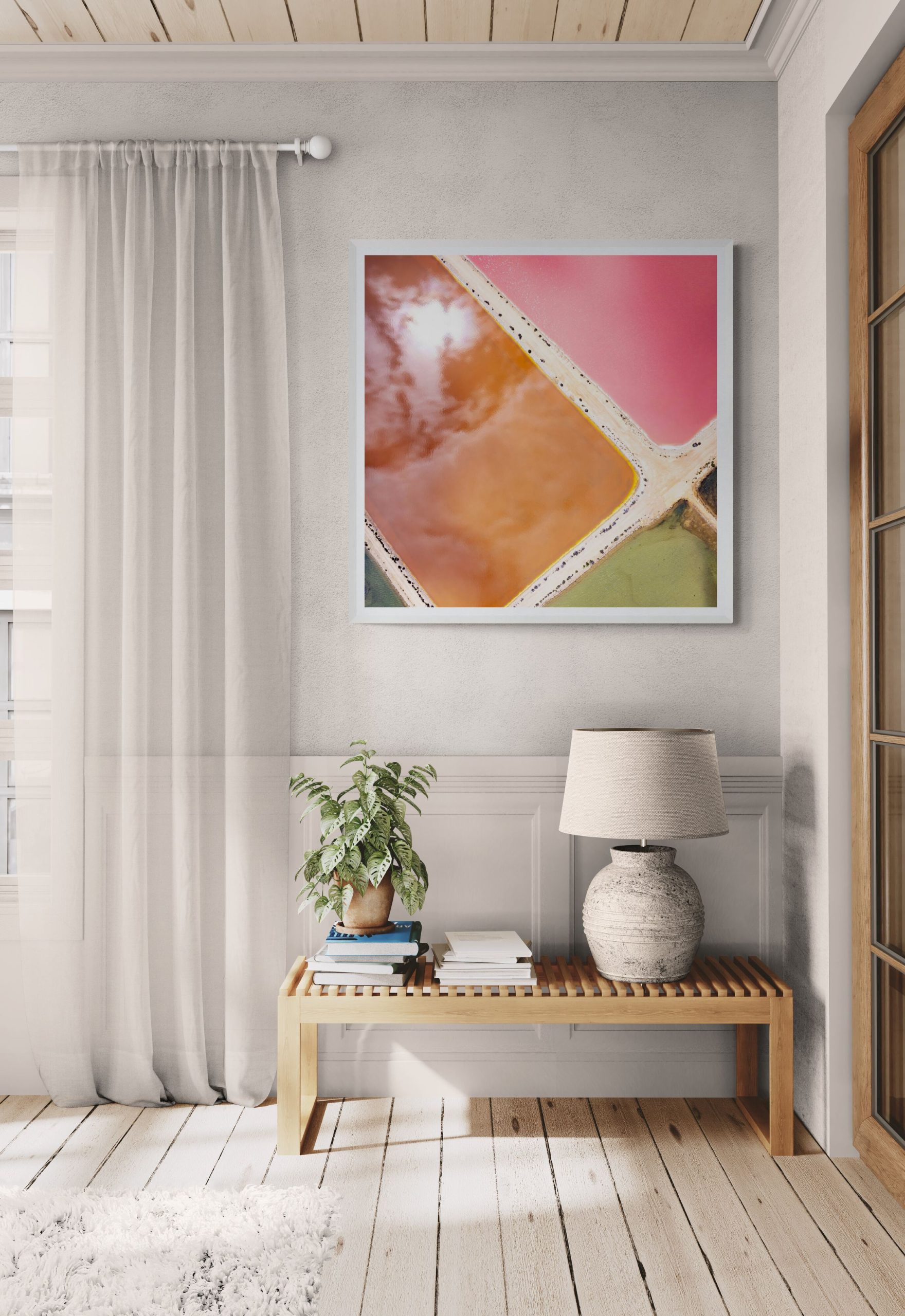 Living Room Corner With Lamp And Plant (1)