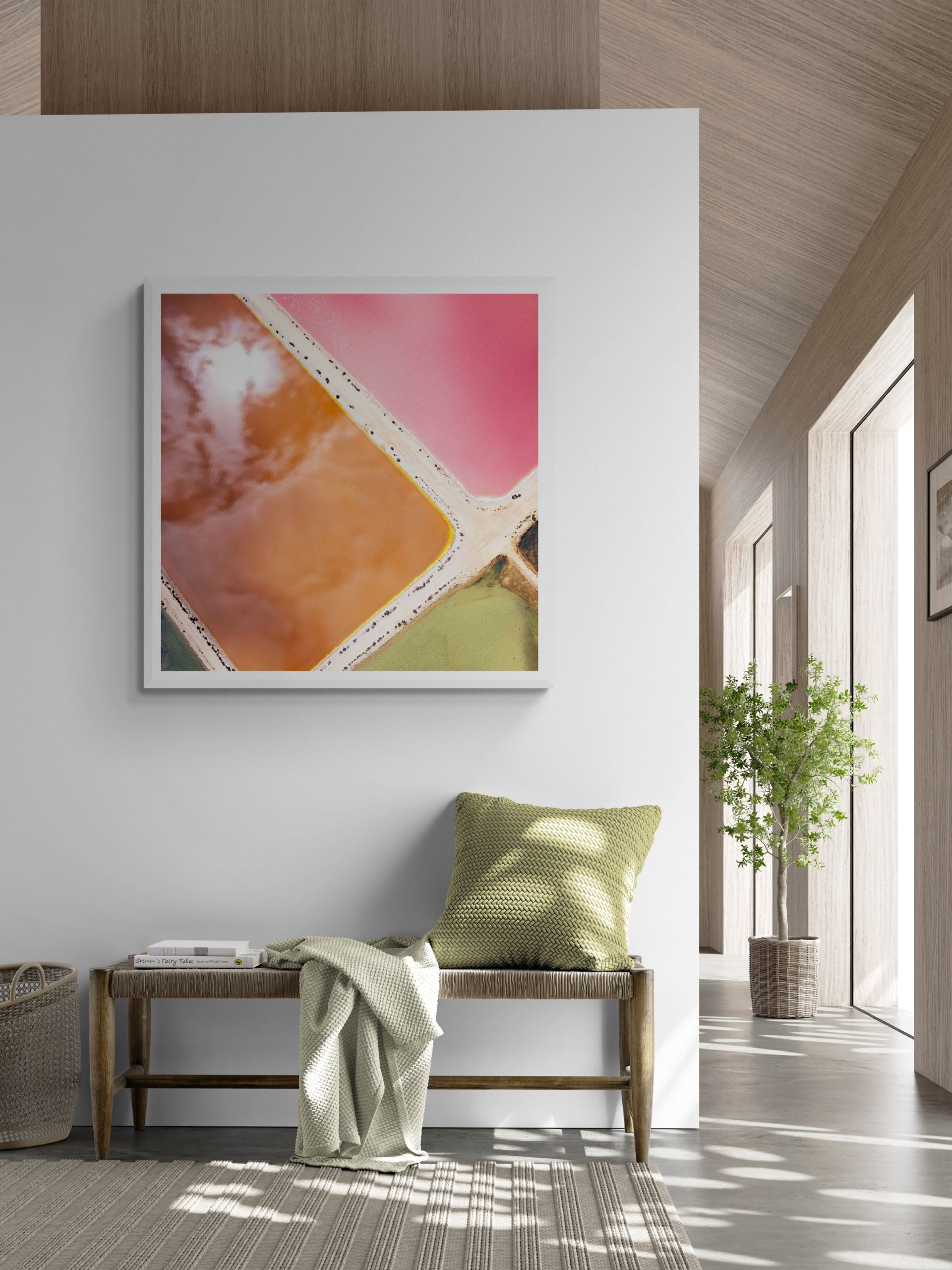 Feature Wall In Boho Living Room (4)