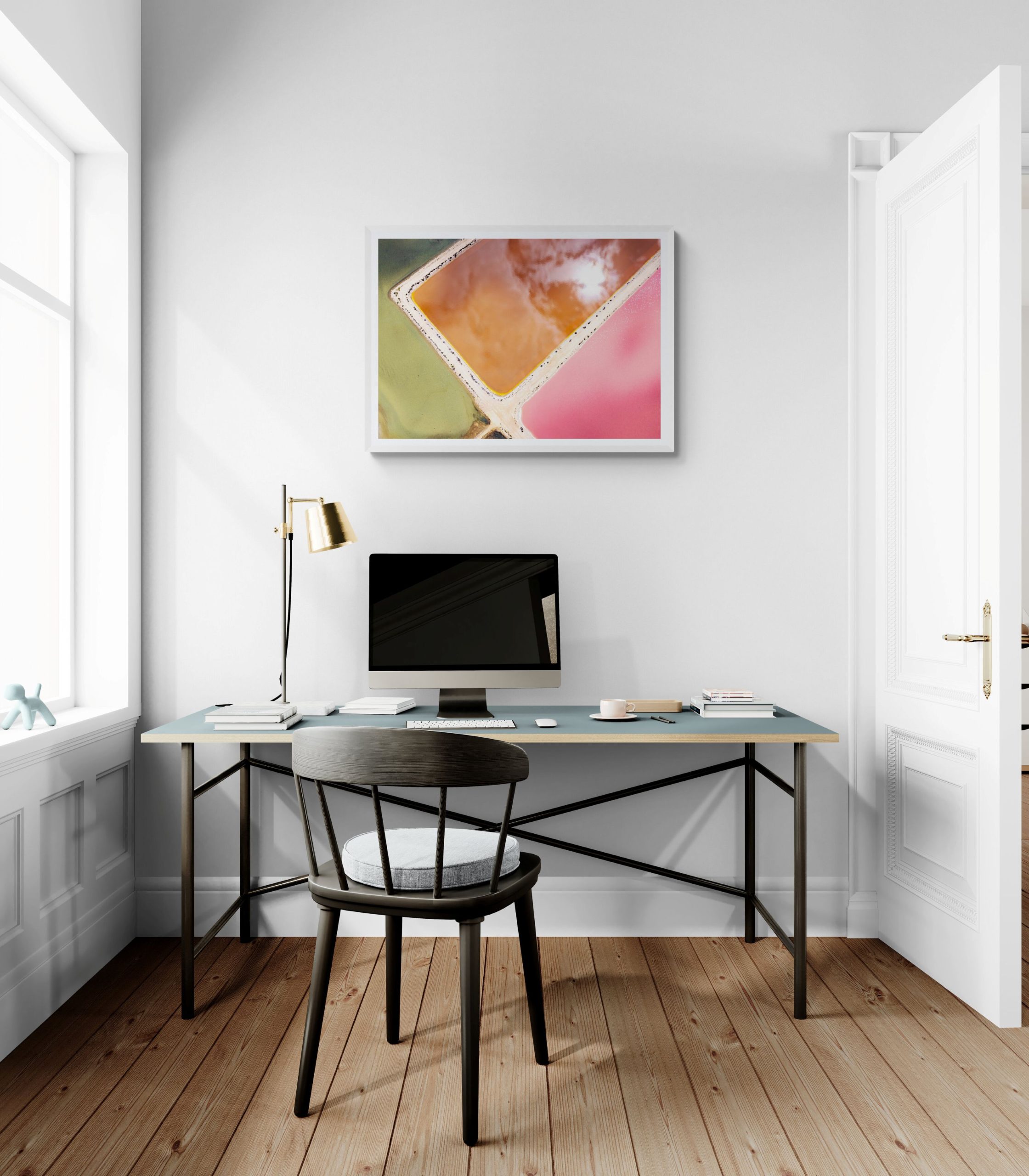 Home Office With Large Window