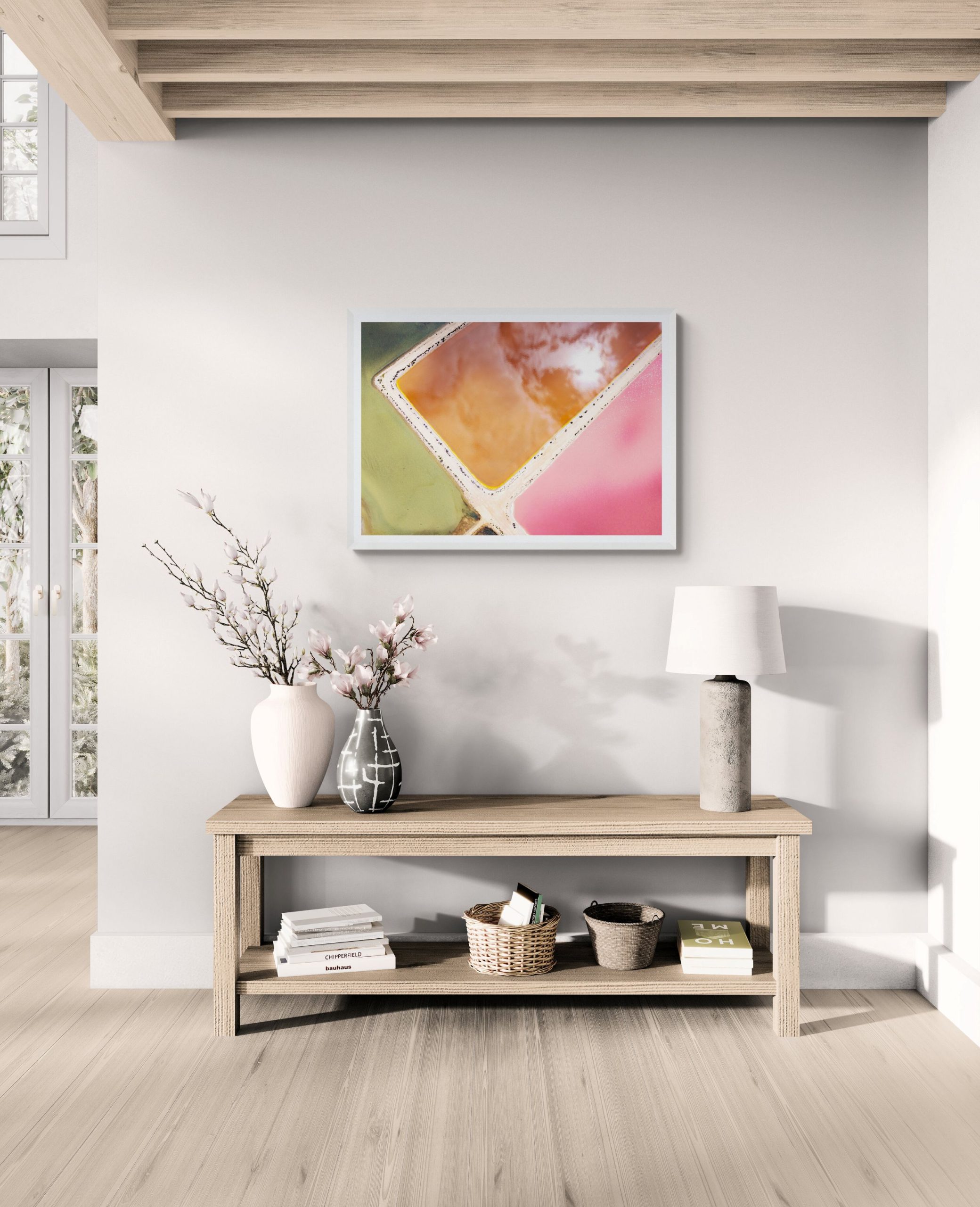 Living Area With Wooden Console Table (3)