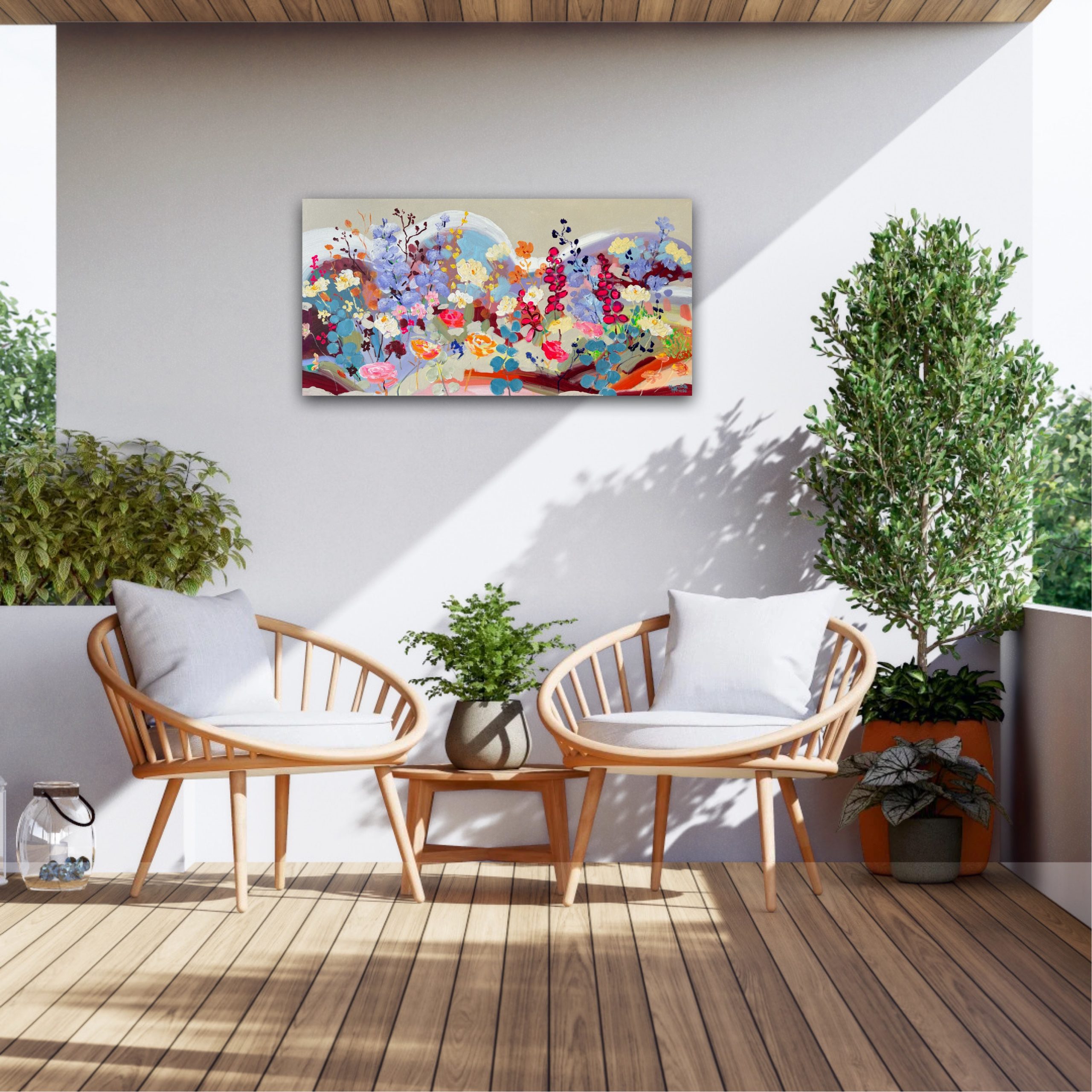 Flower Grove Vintage By Meredith Howse Wall View