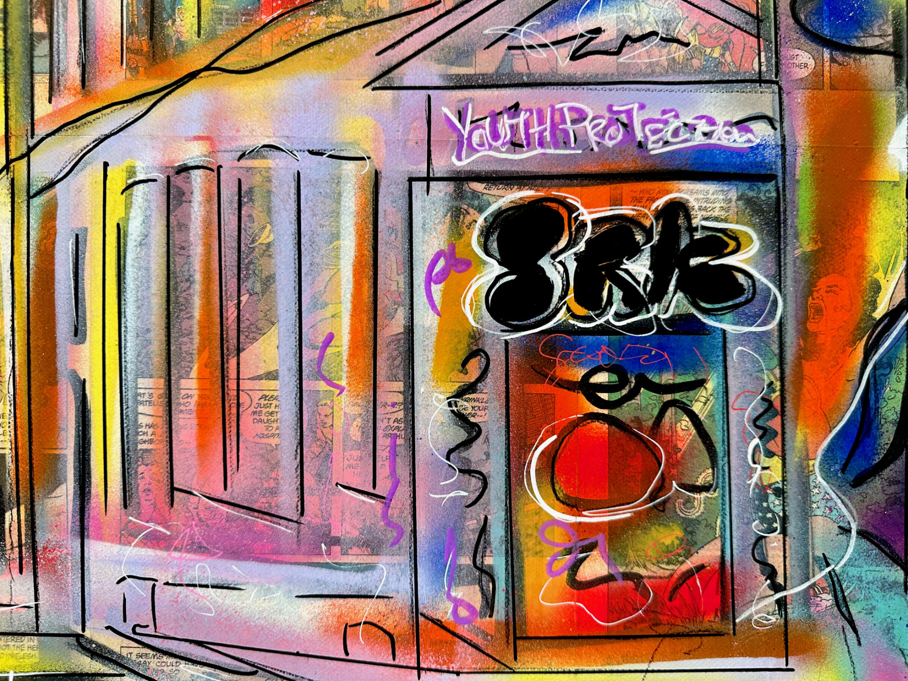 Hosier Lane Melbourne 2 Popart Deborah Lang Art Urban Canvas 5