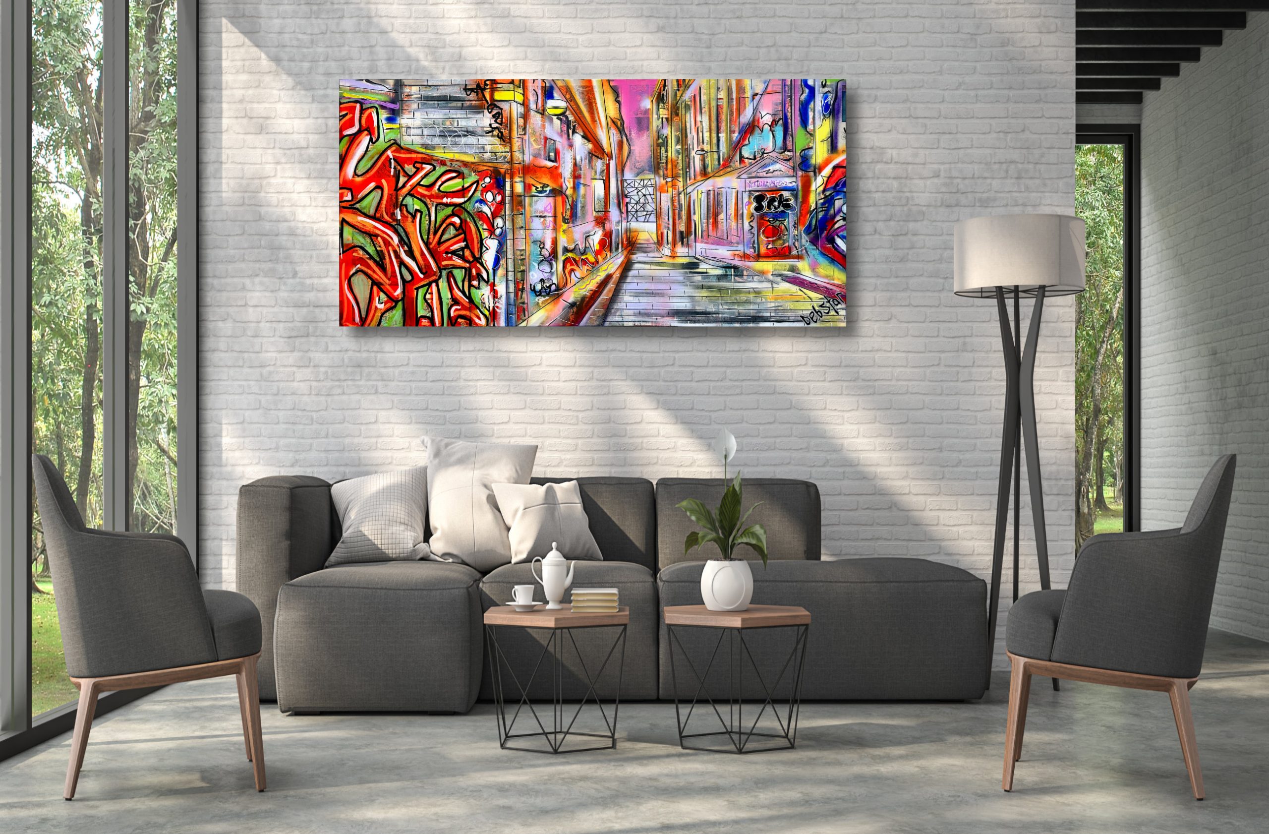 Hosier Lane Melbourne 2 Popart Deborah Lang Art Urban Canvas 9