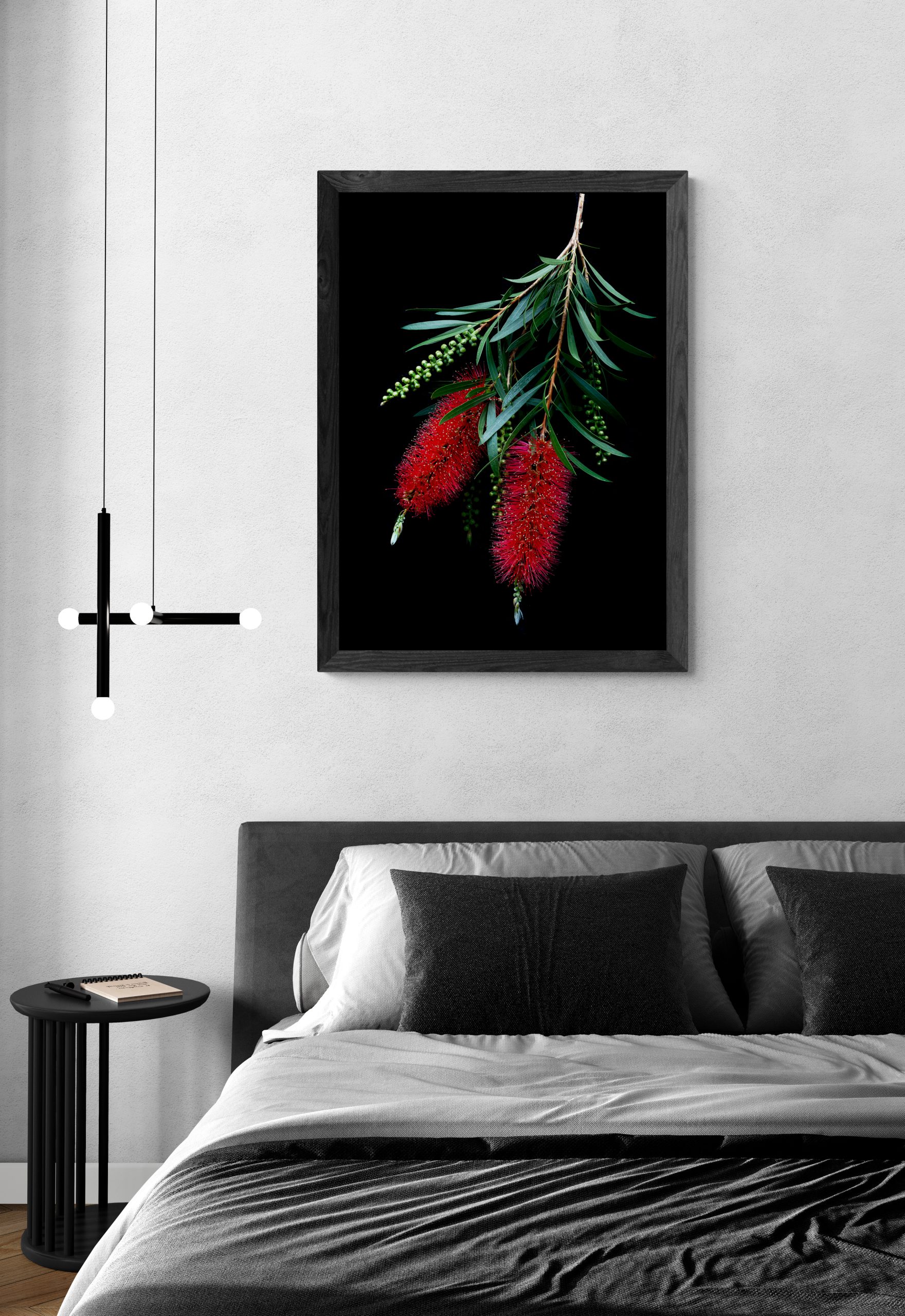 Minimal Bedroom With Hanging Lights (53)