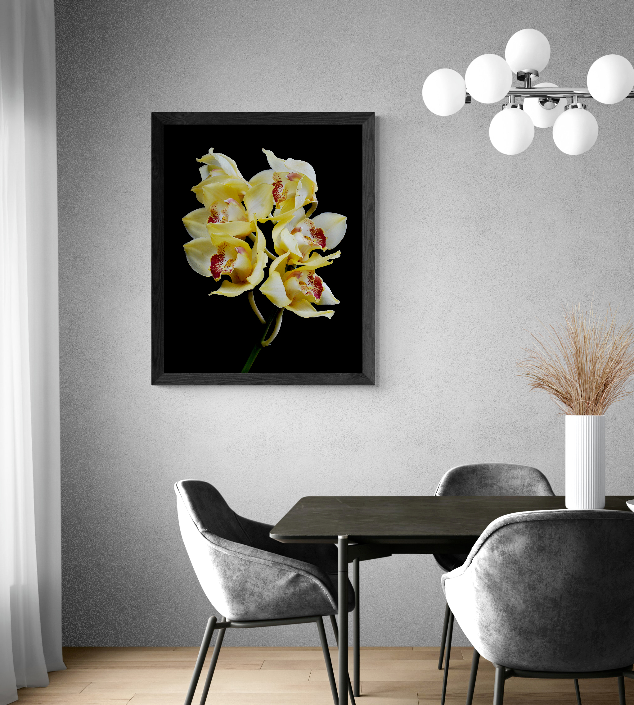 Modern Dining Room With Pendant Lights (31)