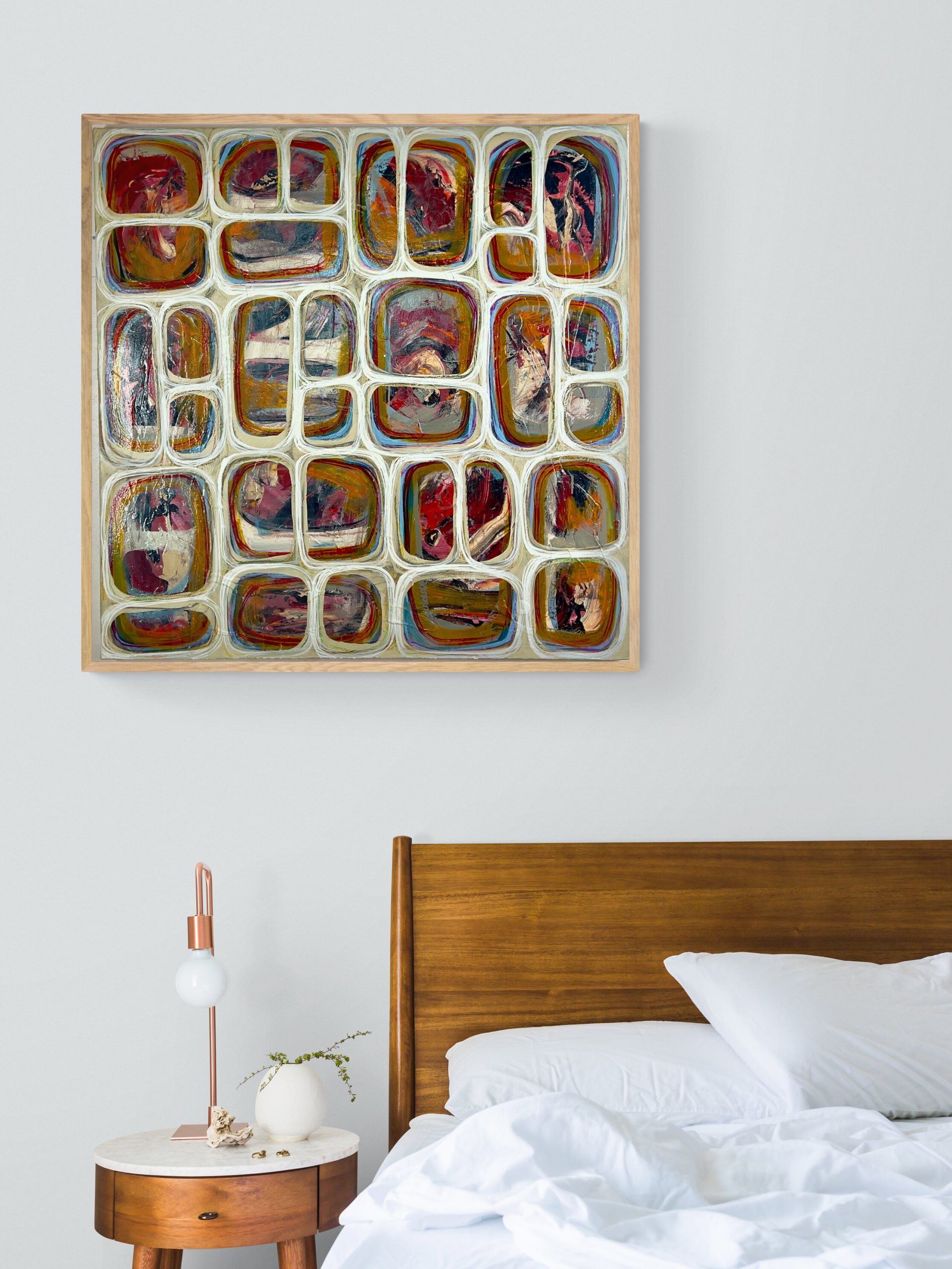 Trendy Bed And Side Table