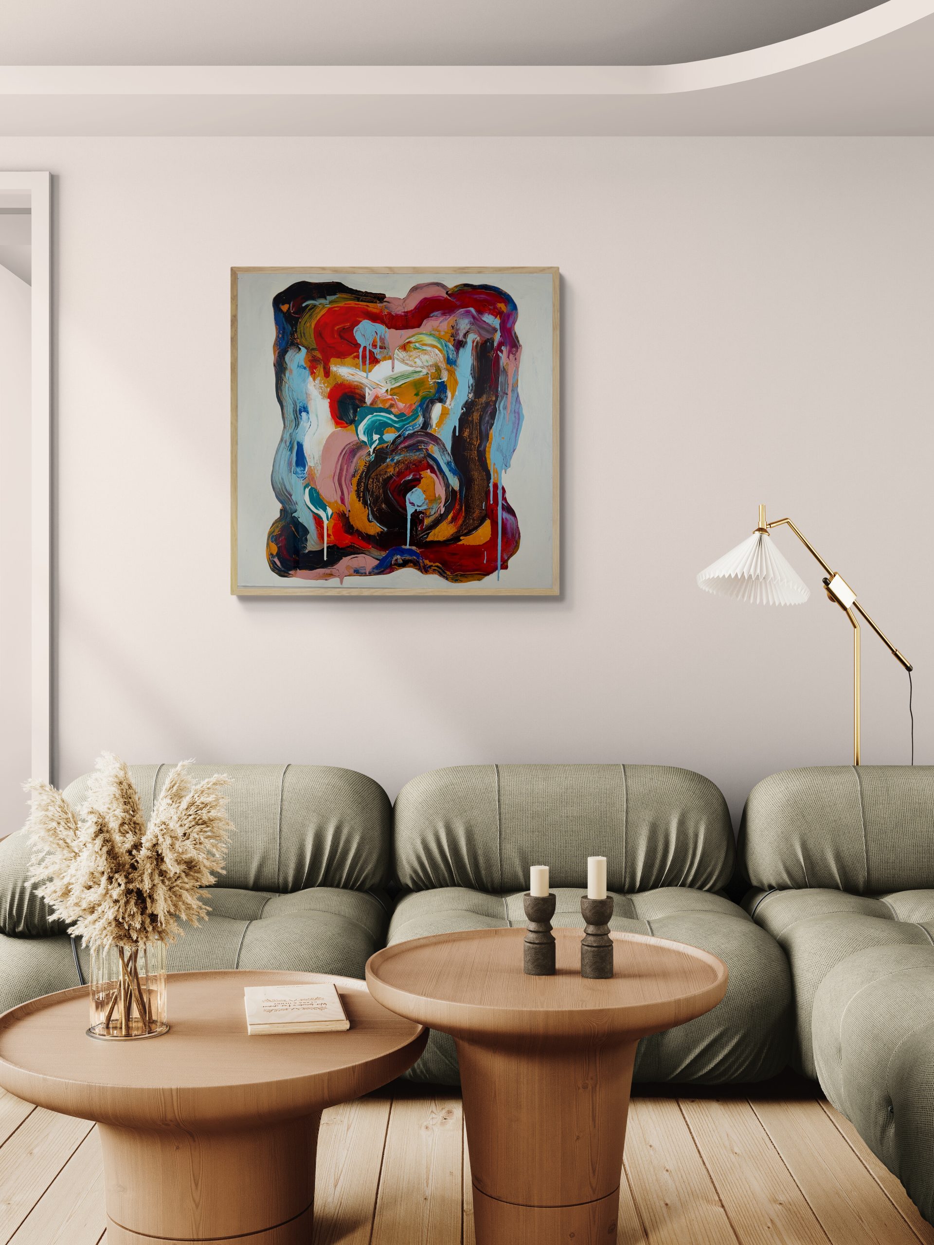 Living Room With Comfy Corner Sofa