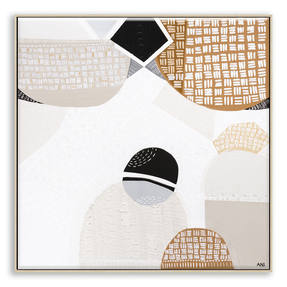 Australian Outback Road 2 Framed Oak Canvas