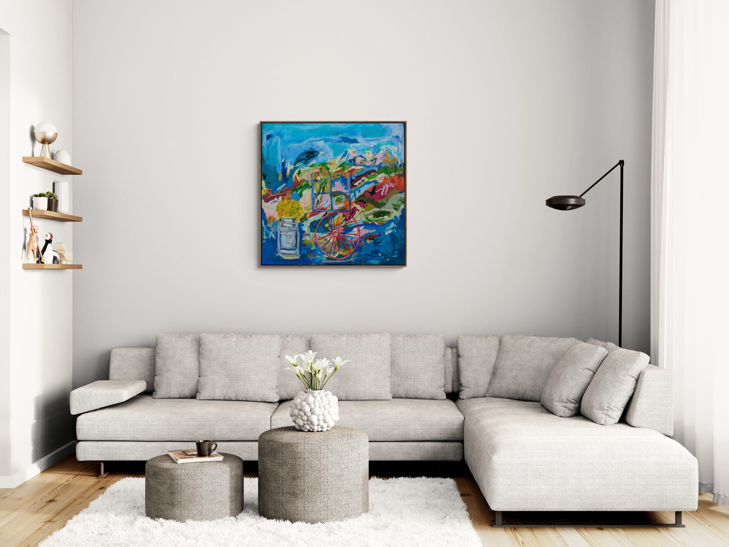 Cozy Living Room With A Large Sofa (1)