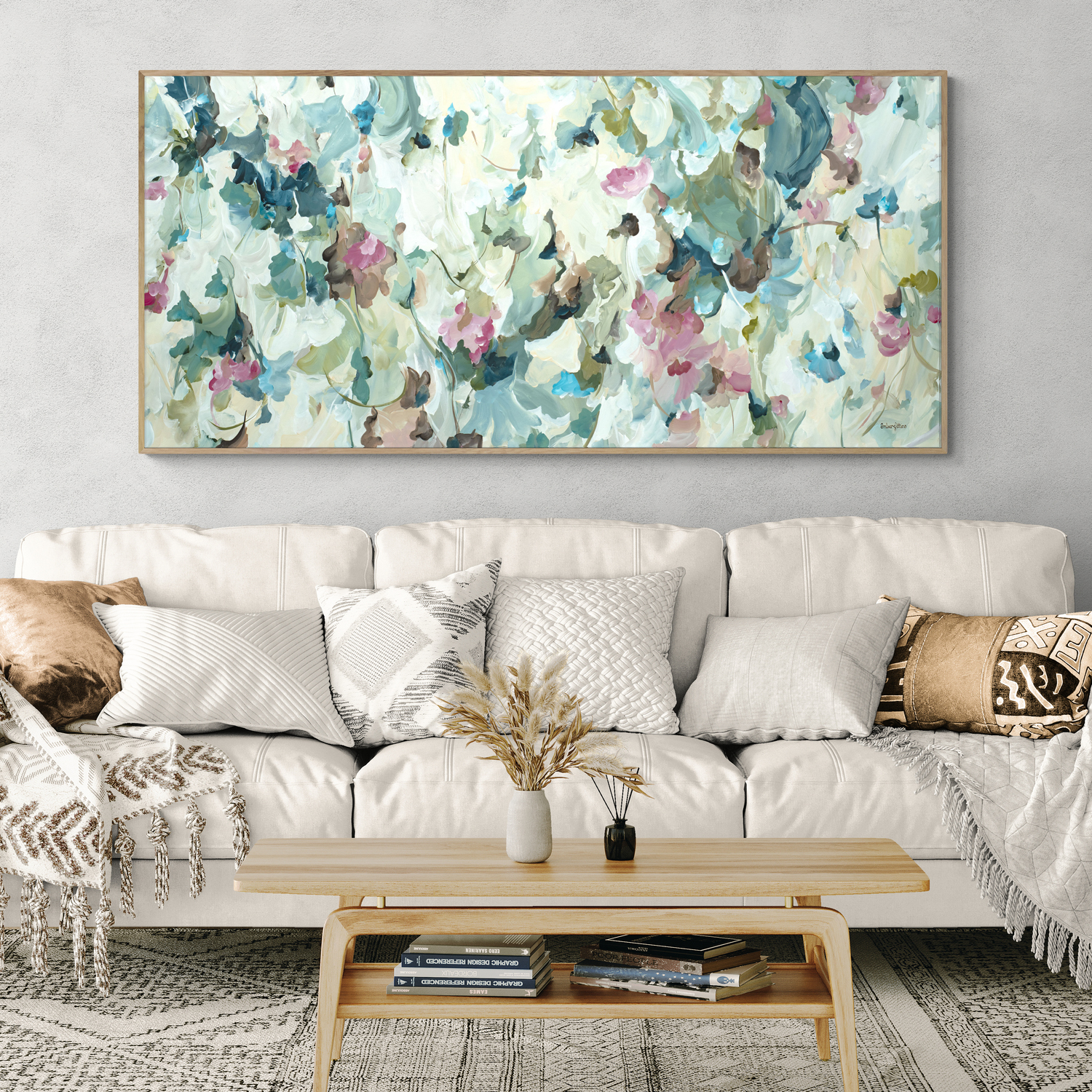 Dopamine Flowers Original Art Room 1