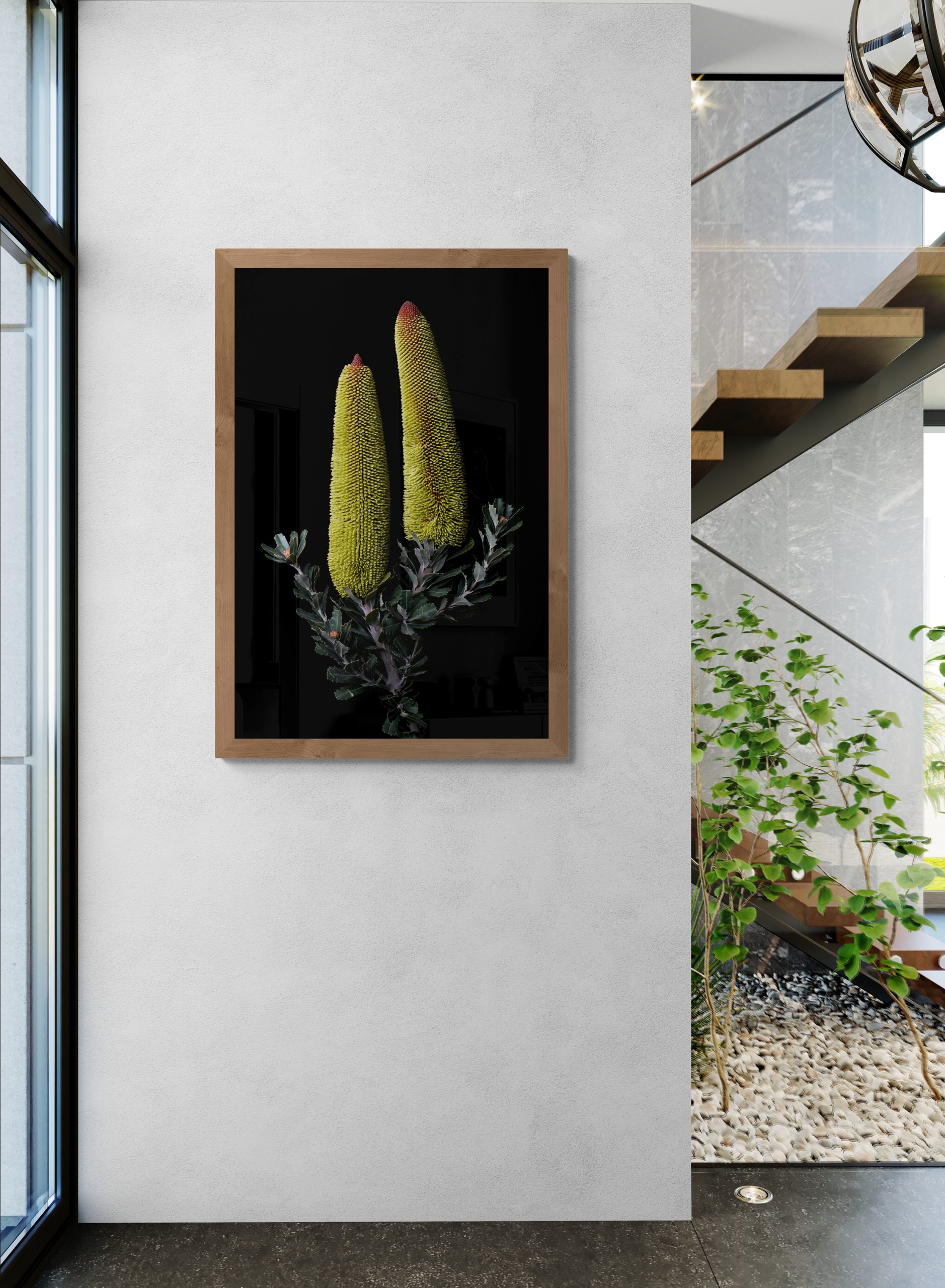 Modern House Entrance With Interior Garden (1)