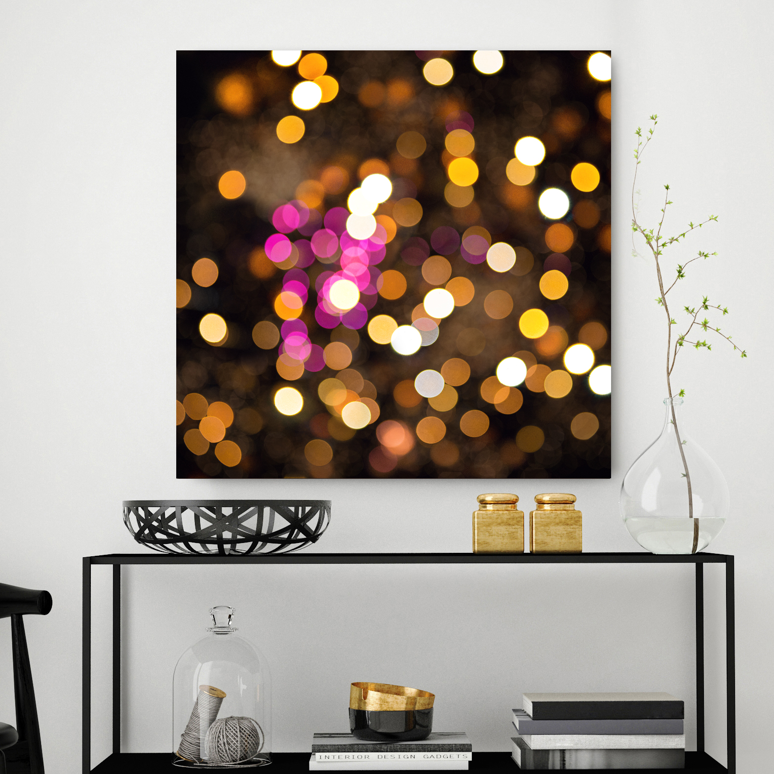 Mock,up,poster,frame,in,hipster,interior,background,,3d,render,